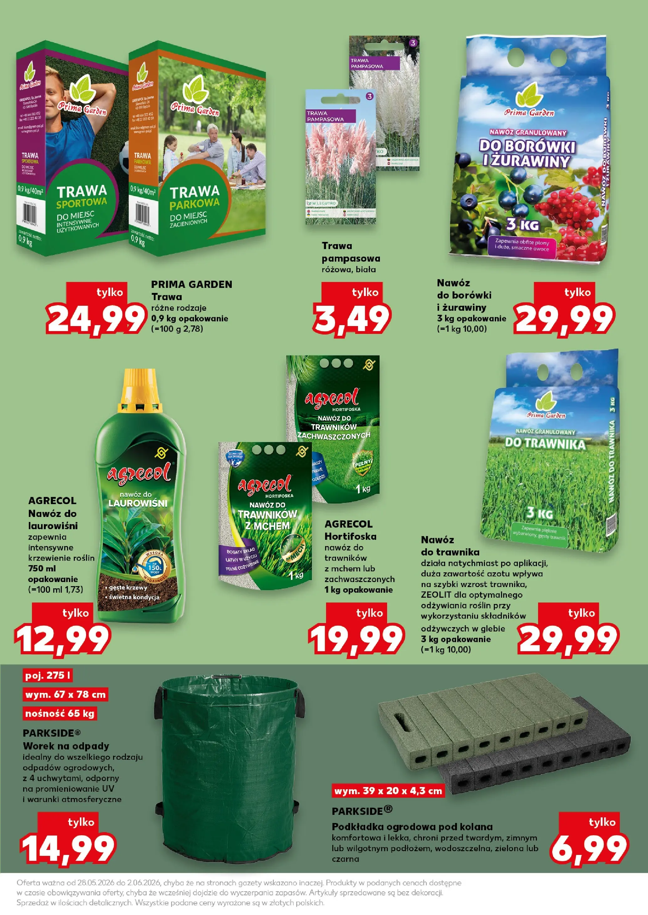 Kaufland gazetka - Ogród od 28.05.2026 - od jutra PDF | Strona: 3 | Produkty: Trawa pampasowa, Owoce