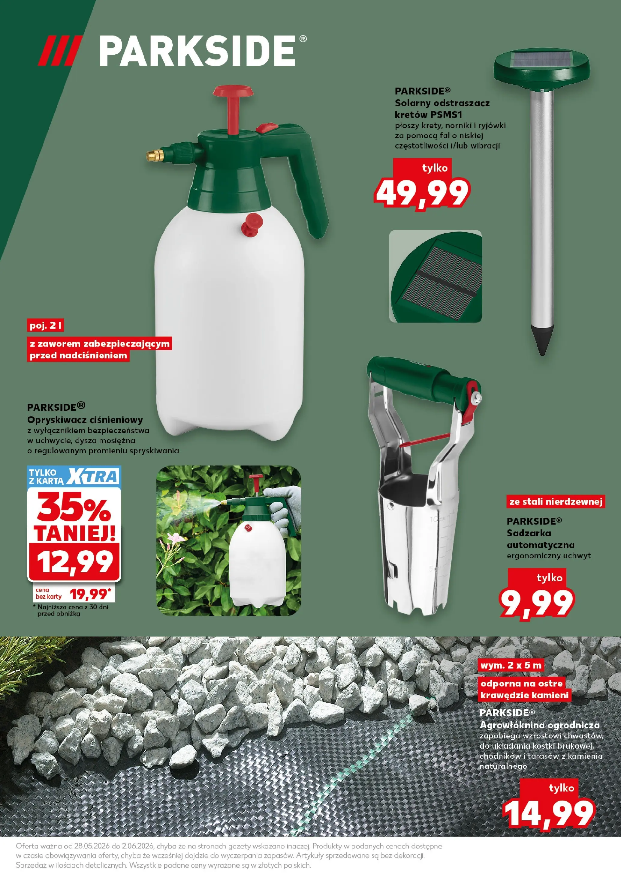 Kaufland gazetka - Ogród od 28.05.2026 - od jutra PDF | Strona: 5 | Produkty: Karta, Opryskiwacz