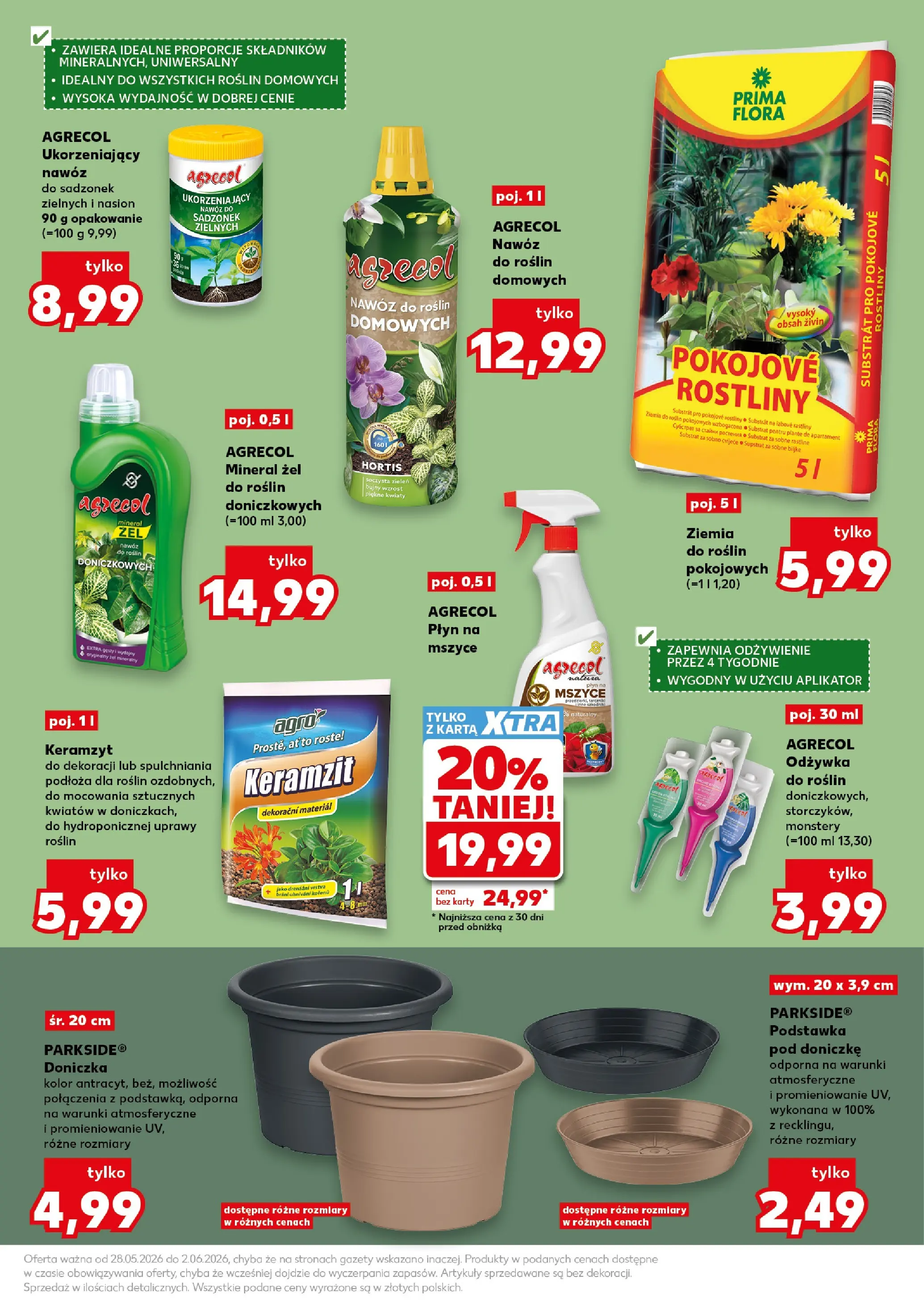Kaufland gazetka - Ogród od 28.05.2026 - od jutra PDF | Strona: 9 | Produkty: Karta, Ziemia, Doniczka, Kwiaty