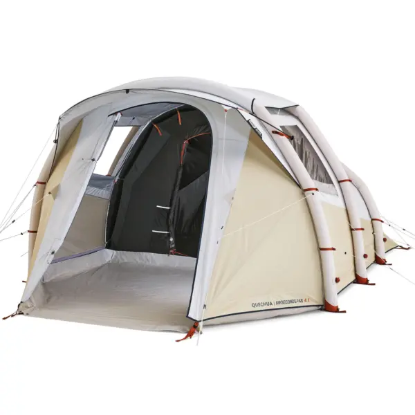 Tienda de campa&ntilde;a familiar 4 personas hinchable Quechua Airseconds 4.1 F&B