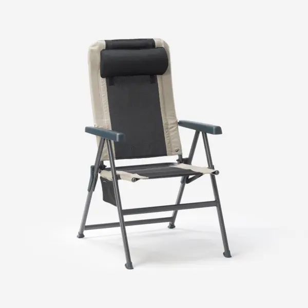 Silla de camping plegable, reclinable en 5 posiciones, ultra c&oacute;moda.