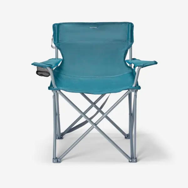 Silla ultra ancha de camping con reposabrazos, plegable y c&oacute;moda