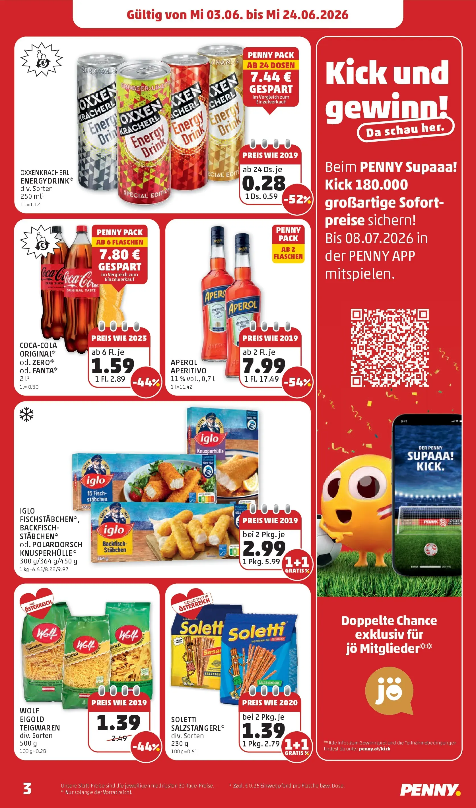 Penny Markt Die ganze Woche sparen ab (03.06.2026) - Angebote, Prospekt | Seite: 3 | Produkte: Fisch, Ananas