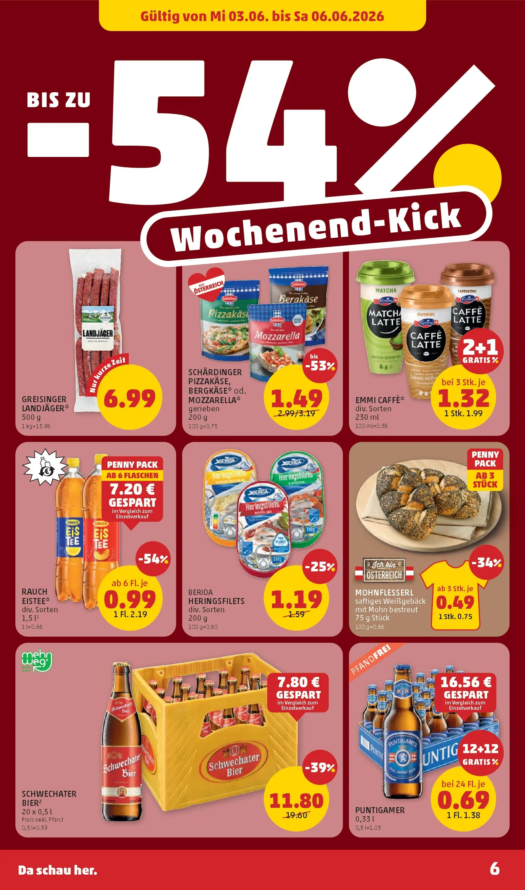 Penny Markt Die ganze Woche sparen ab (03.06.2026) - Angebote, Prospekt | Seite: 6 | Produkte: Bier