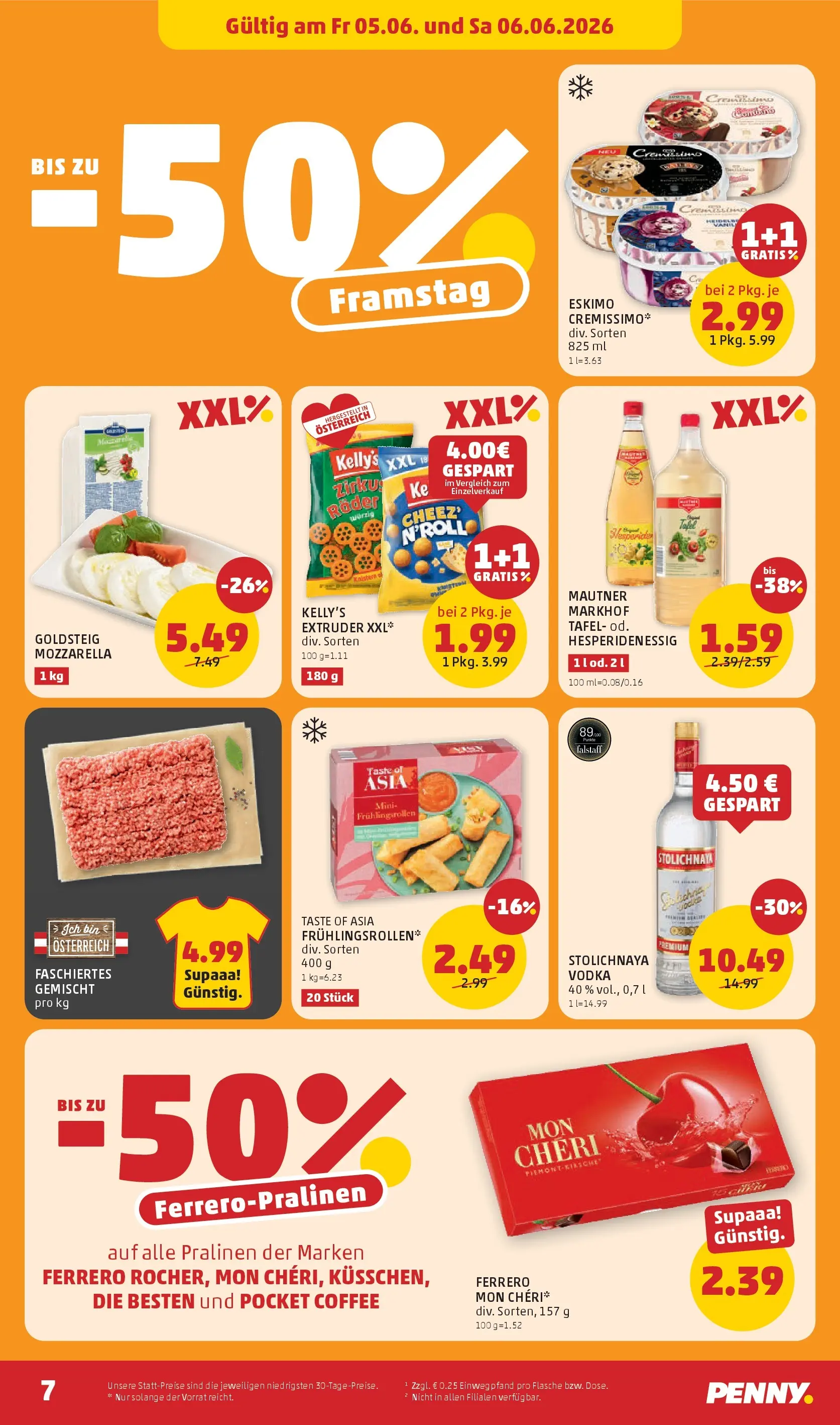 Penny Markt Die ganze Woche sparen ab (03.06.2026) - Angebote, Prospekt | Seite: 7
