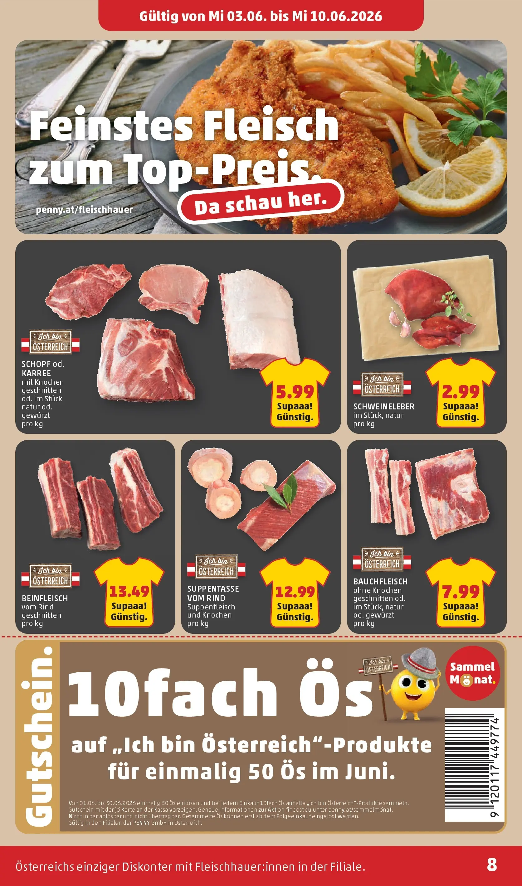 Penny Markt Die ganze Woche sparen ab (03.06.2026) - Angebote, Prospekt | Seite: 8