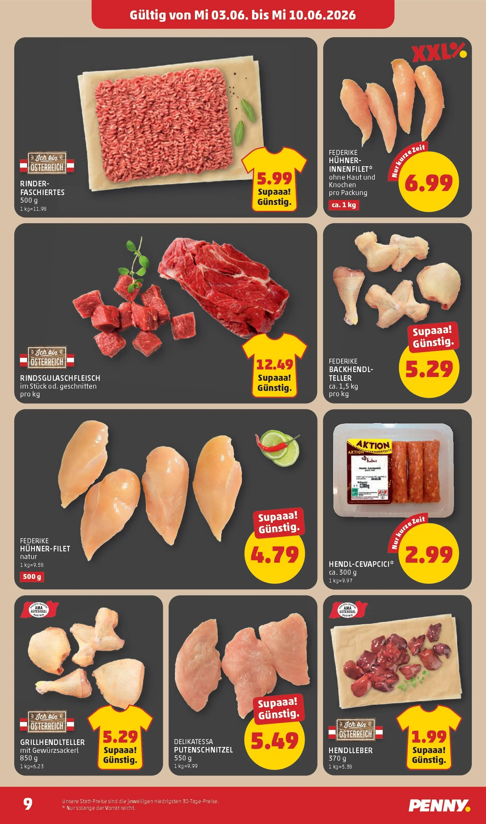 Penny Markt Die ganze Woche sparen ab (03.06.2026) - Angebote, Prospekt | Seite: 9