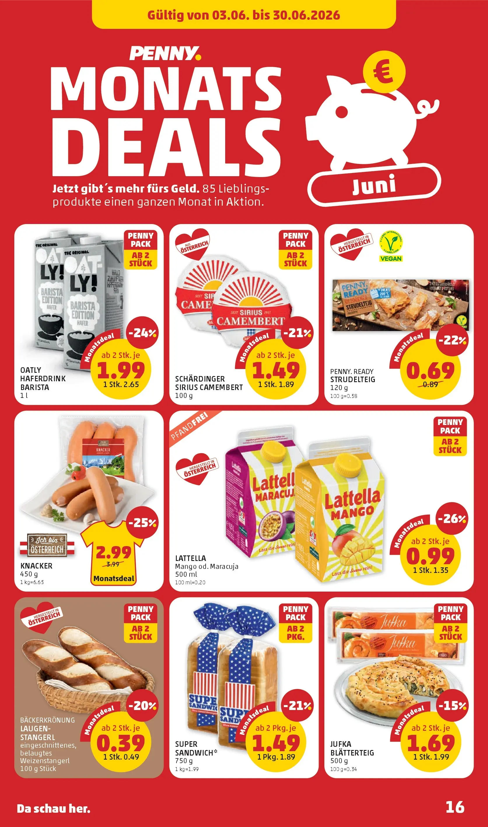 Penny Markt Die ganze Woche sparen ab (03.06.2026) - Angebote, Prospekt | Seite: 16 | Produkte: Mango
