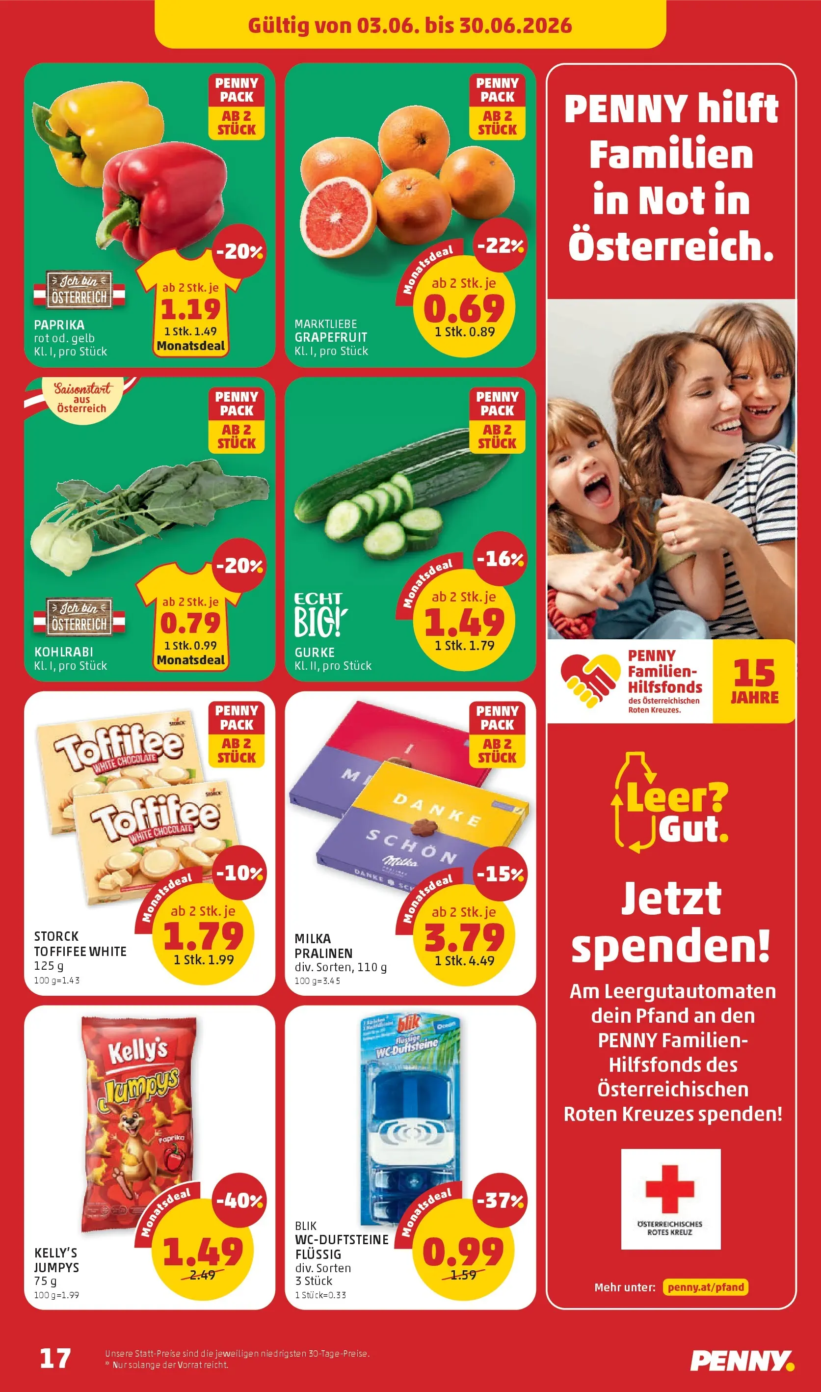 Penny Markt Die ganze Woche sparen ab (03.06.2026) - Angebote, Prospekt | Seite: 17 | Produkte: Grapefruit