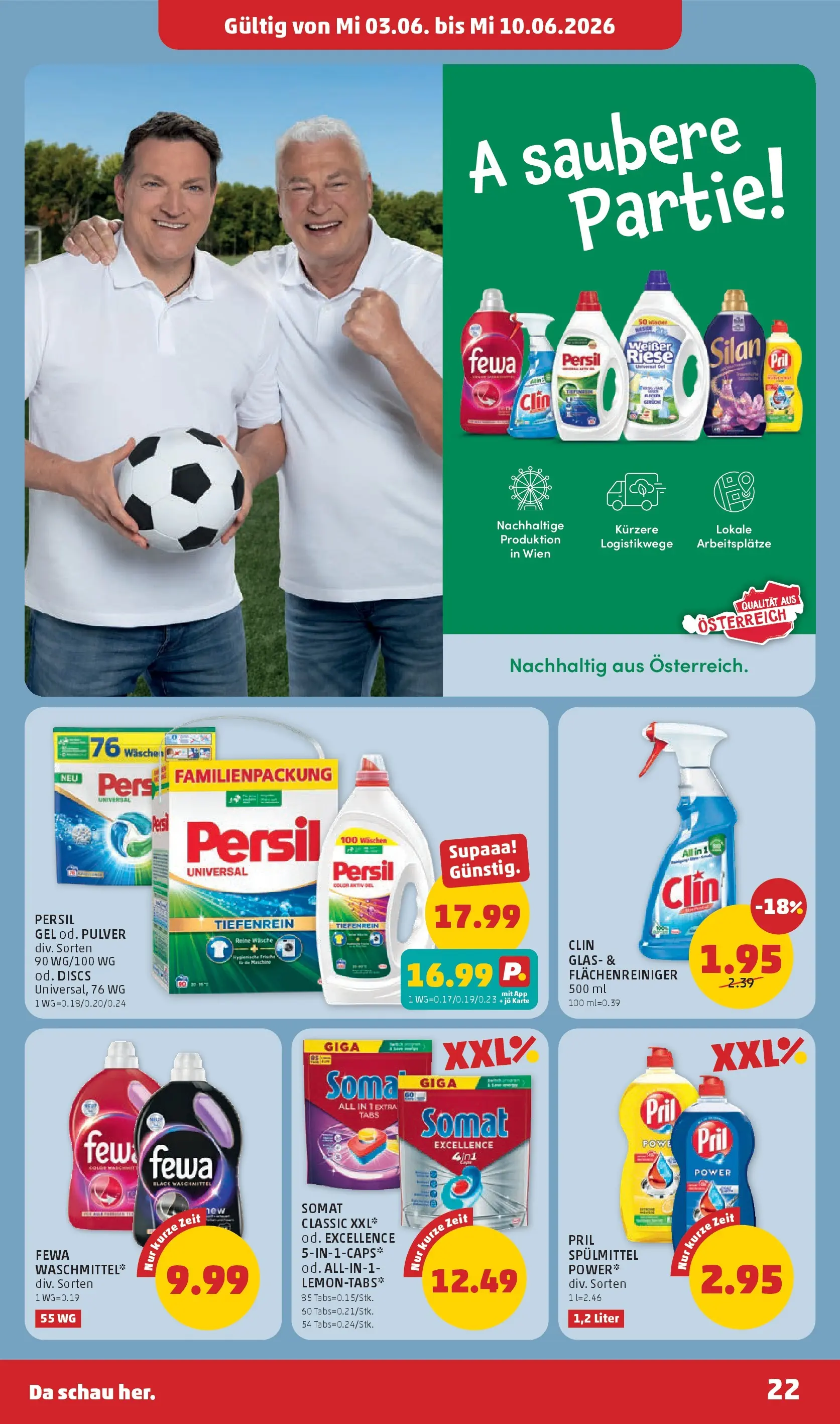 Penny Markt Die ganze Woche sparen ab (03.06.2026) - Angebote, Prospekt | Seite: 22 | Produkte: Waschmittel