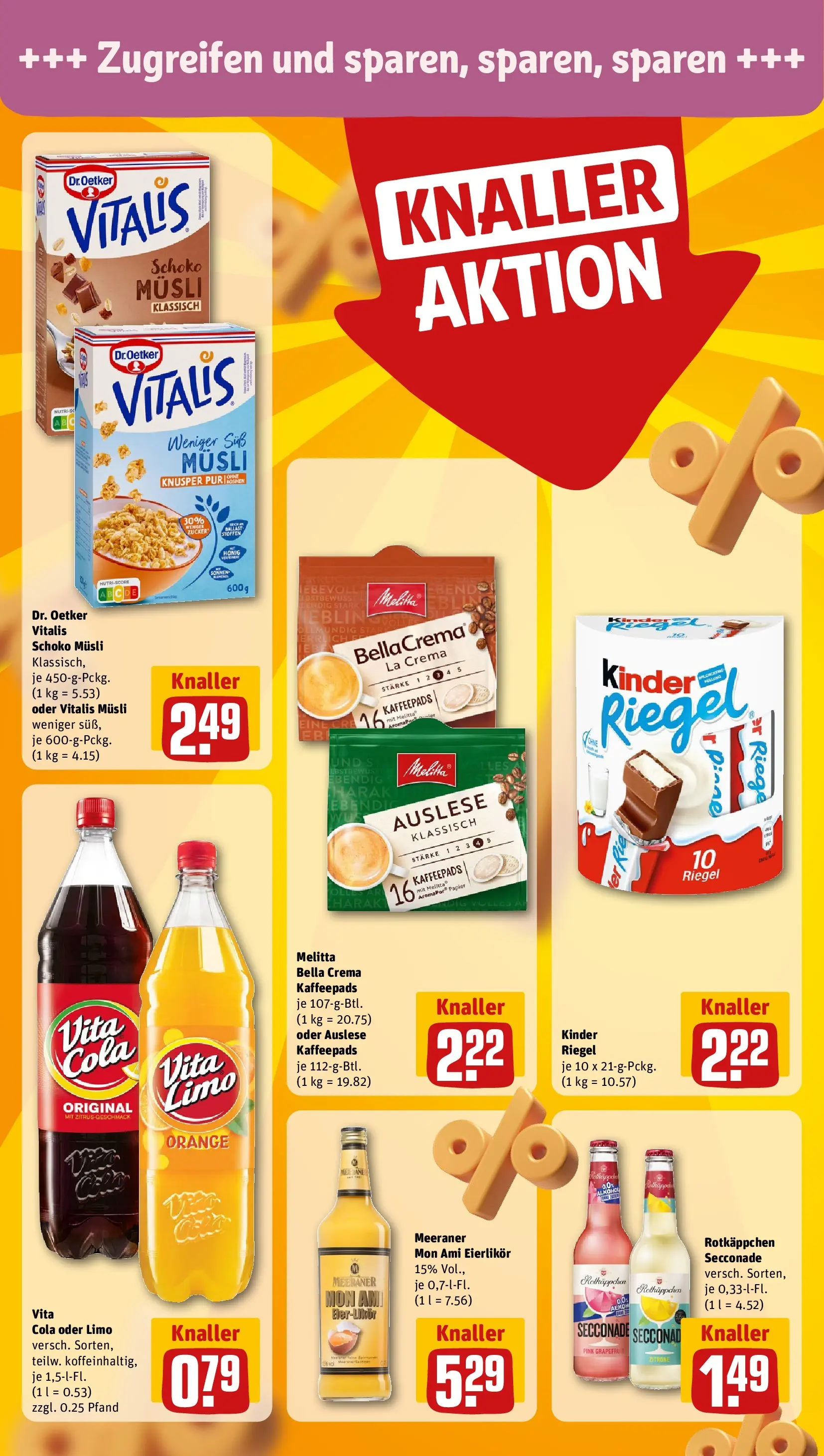 REWE Prospekt ab 31.05.2026 zum Blättern » Angebote | Seite: 14 | Produkte: Cola, Kinder riegel, Grapefruit, Vita cola