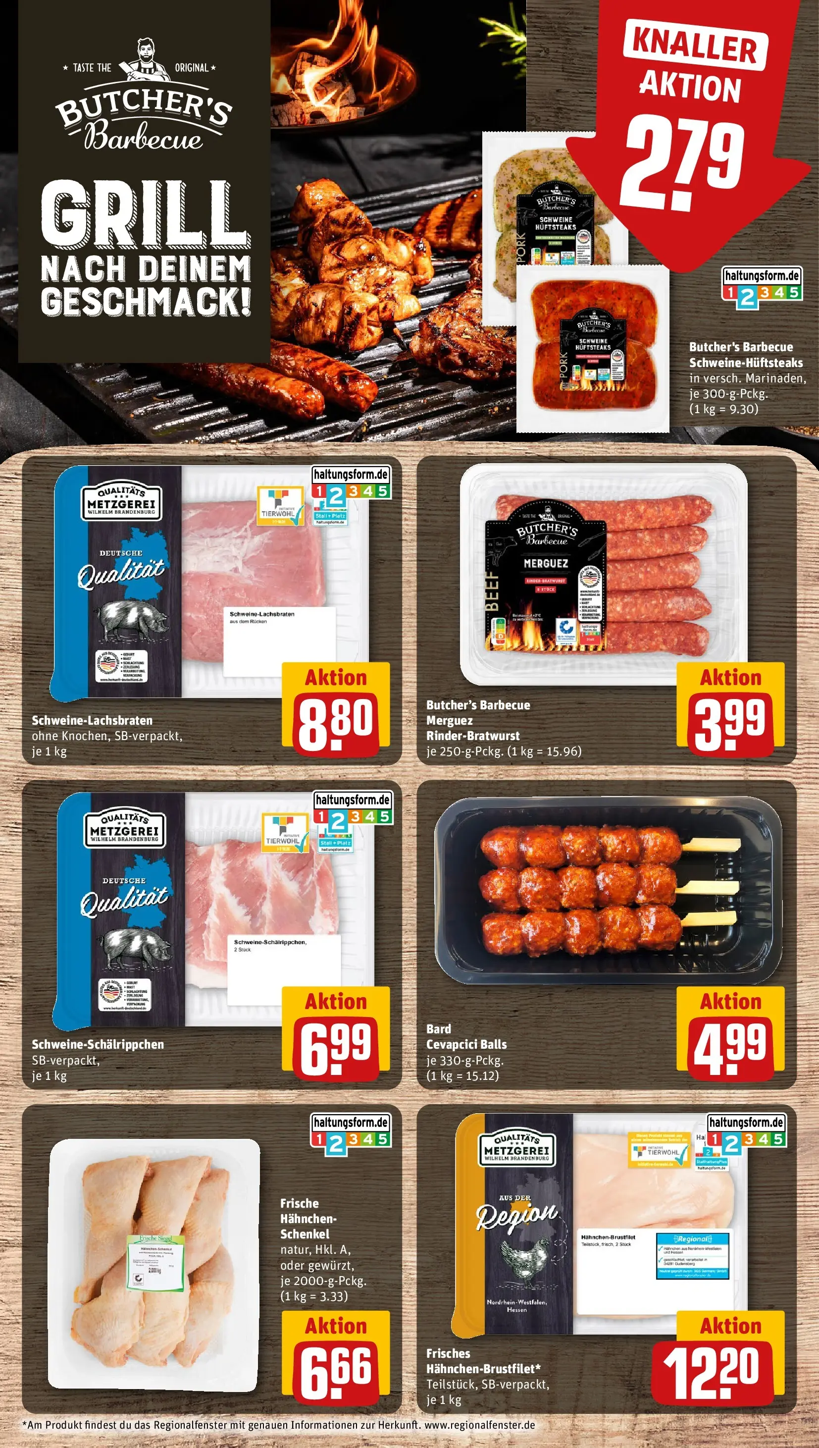 REWE Prospekt ab 31.05.2026 zum Blättern » Angebote | Seite: 6 | Produkte: Grill, Hahnchen, Cevapcici