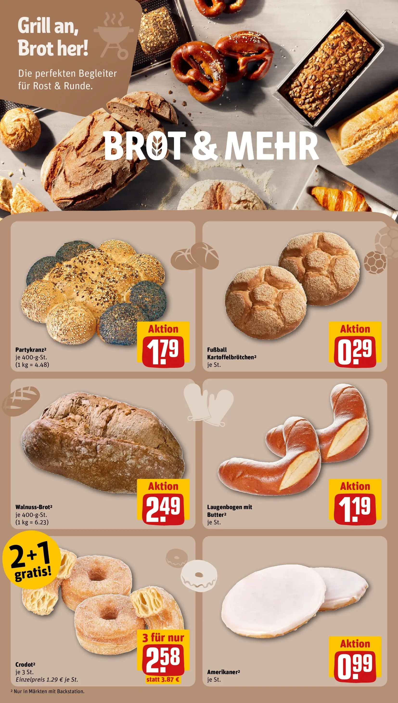 REWE Prospekt ab 31.05.2026 zum Blättern » Angebote | Seite: 10 | Produkte: Grill, Fußball, Brot
