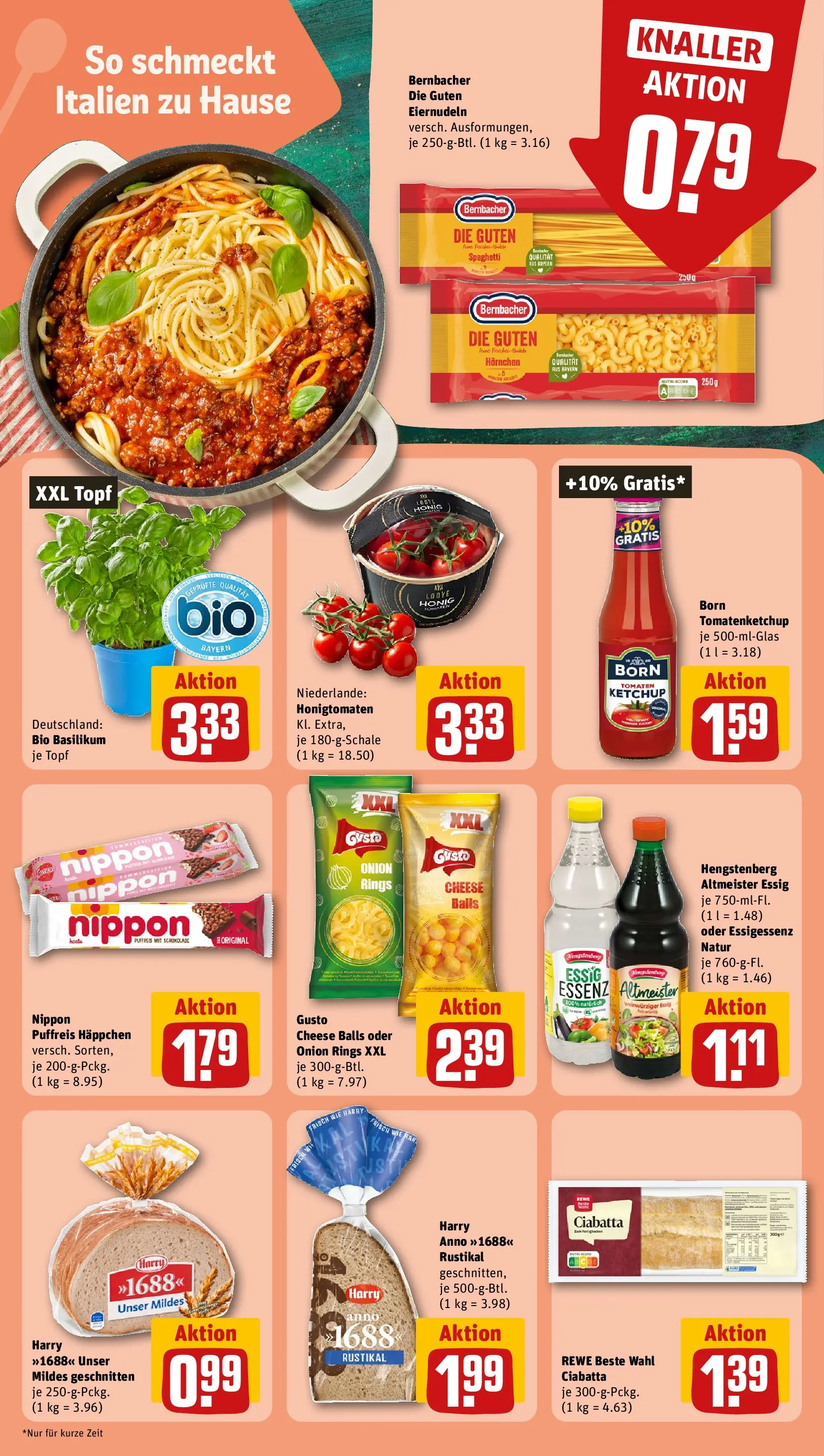 REWE Prospekt ab 31.05.2026 zum Blättern » Angebote | Seite: 23 | Produkte: Essig, Pasta, Nudeln, Ketchup