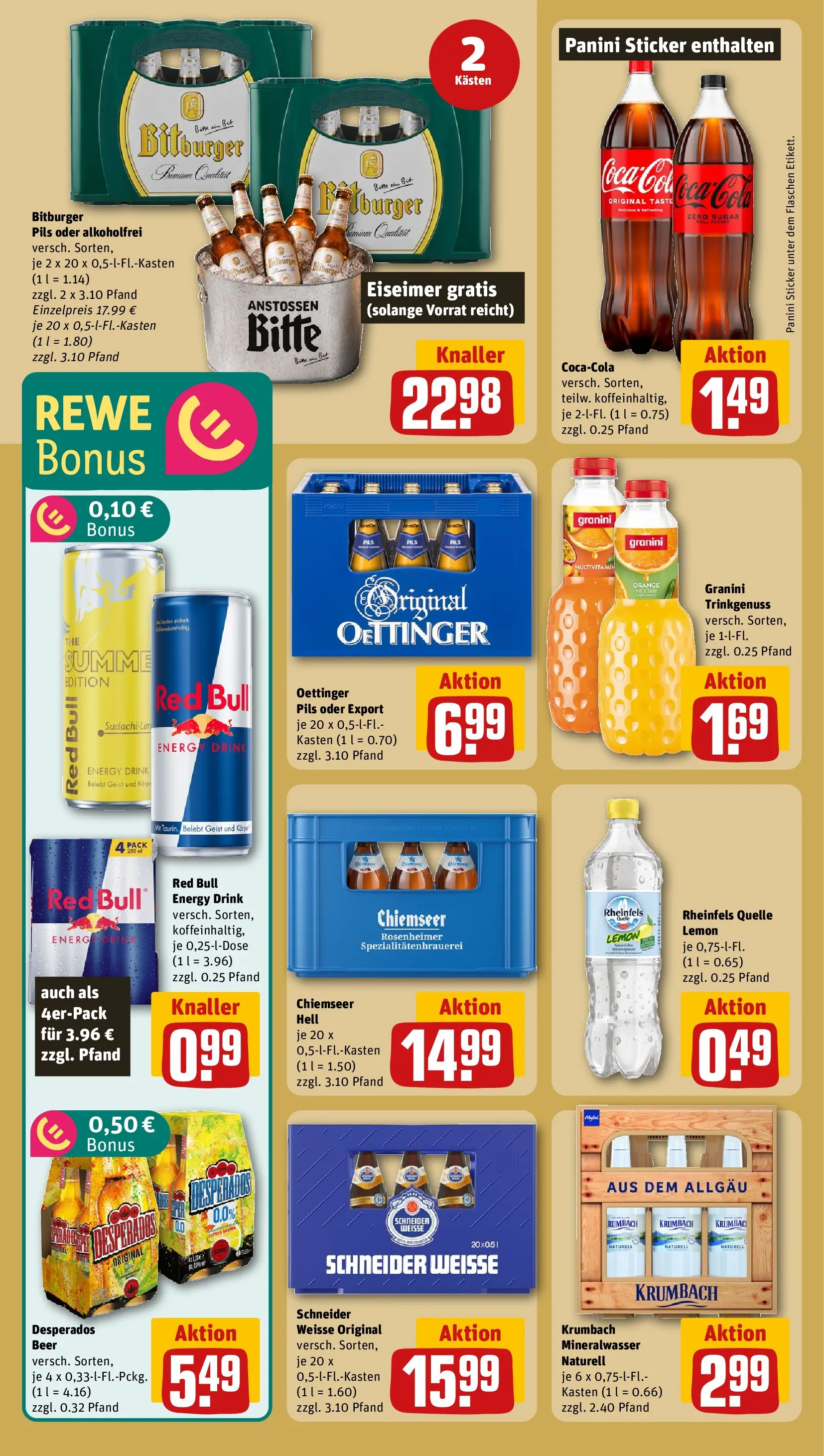 REWE Prospekt ab 31.05.2026 zum Blättern » Angebote | Seite: 26 | Produkte: Red bull, Energy, Mineralwasser, Rheinfels quelle
