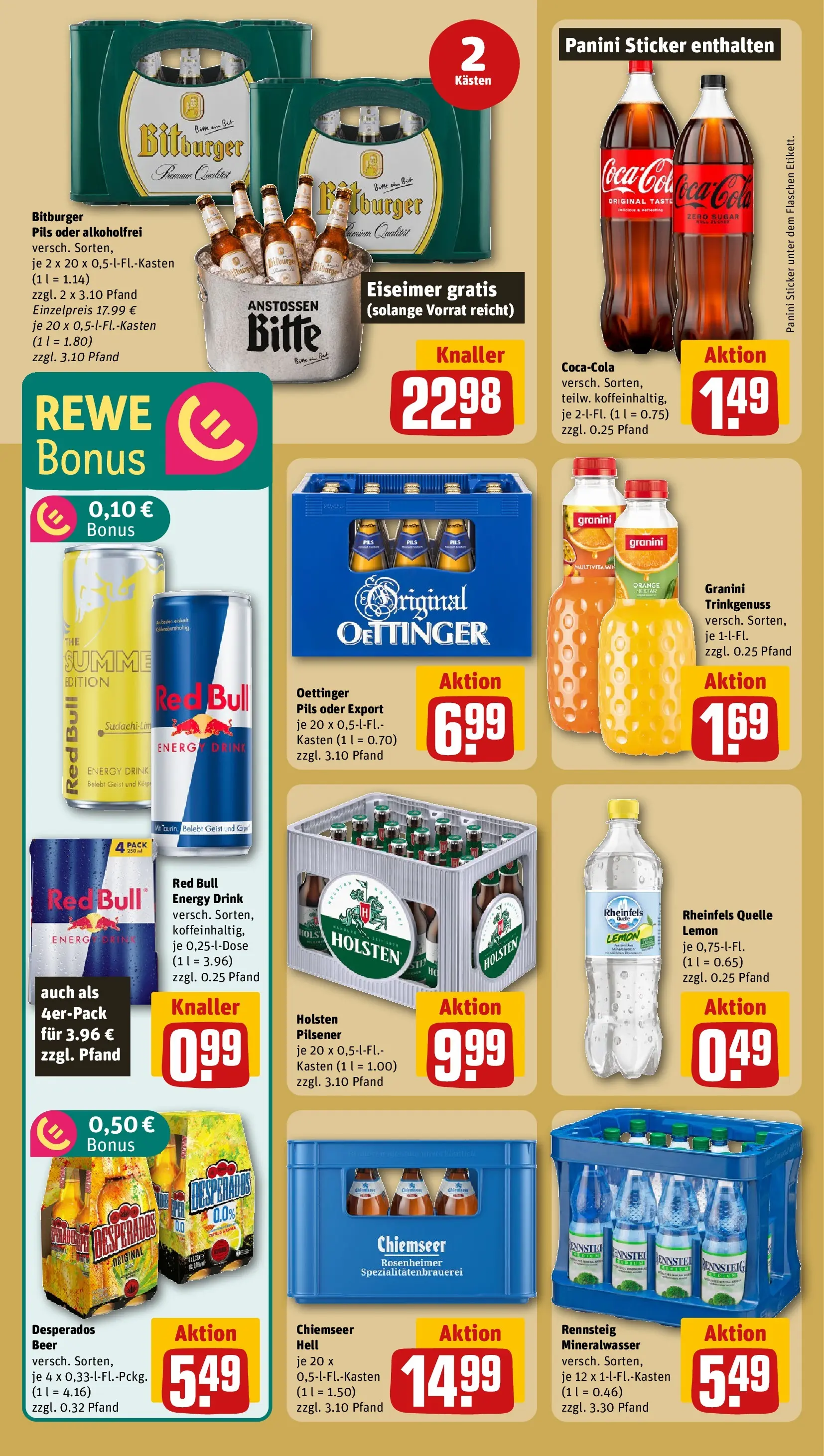 REWE Prospekt ab 31.05.2026 zum Blättern » Angebote | Seite: 24 | Produkte: Energy, Oettinger, Holsten, Granini