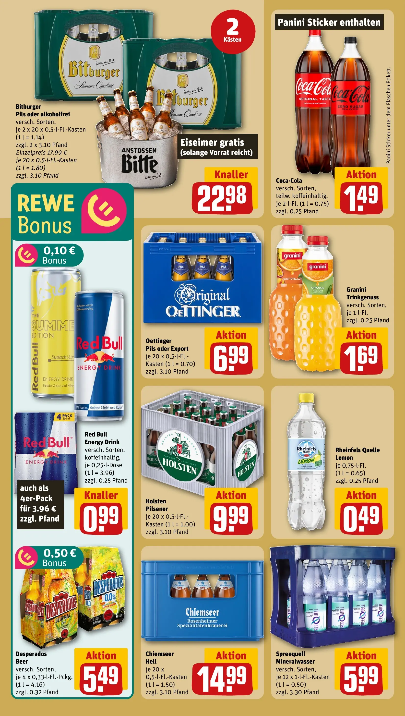 REWE Prospekt ab 31.05.2026 zum Blättern » Angebote | Seite: 24 | Produkte: Red bull, Cola, Energy, Burger