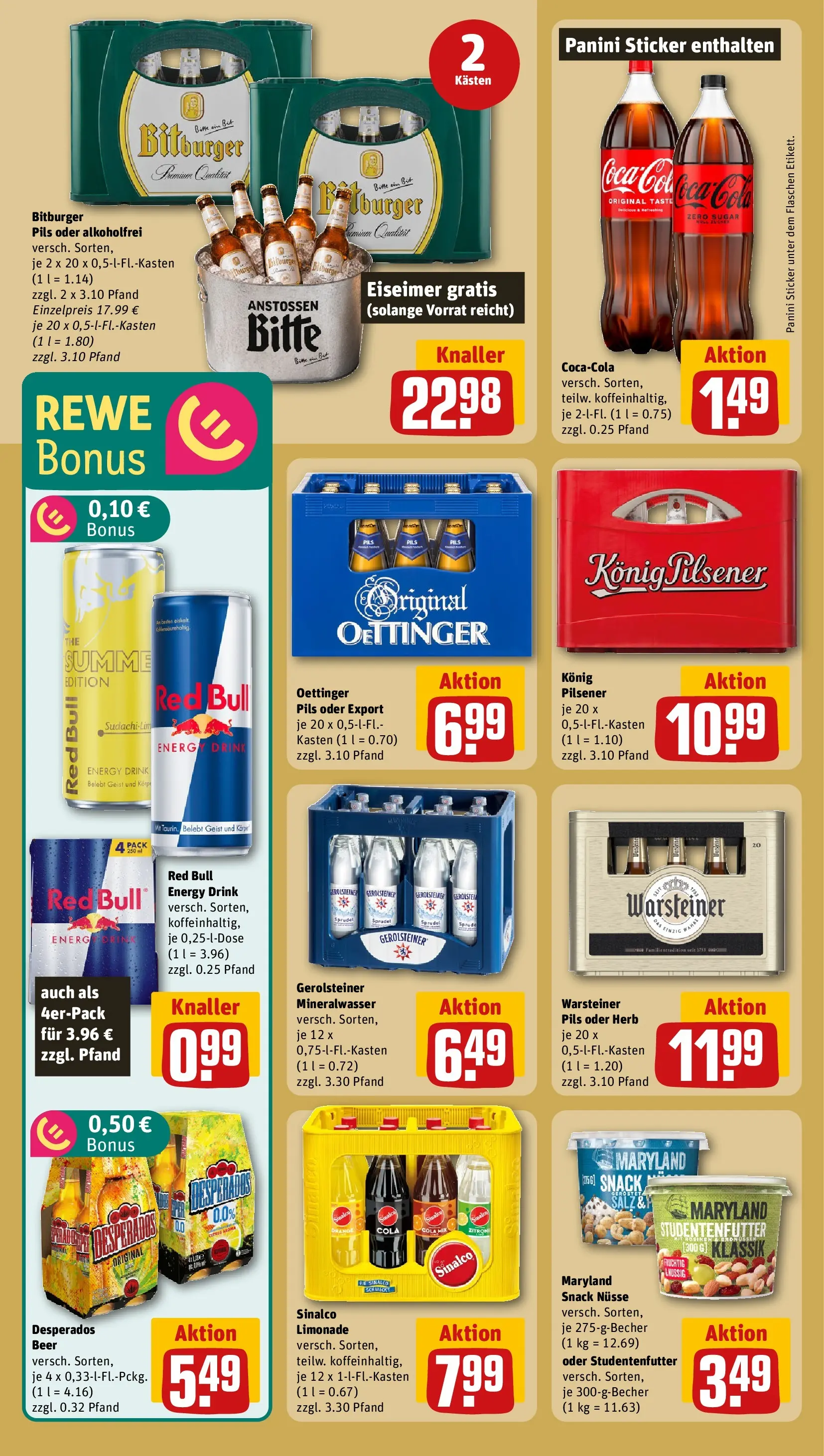 REWE Prospekt ab 01.06.2026 zum Blättern » Angebote | Seite: 18 | Produkte: Energy, Limonade, Warsteiner, Gerolsteiner