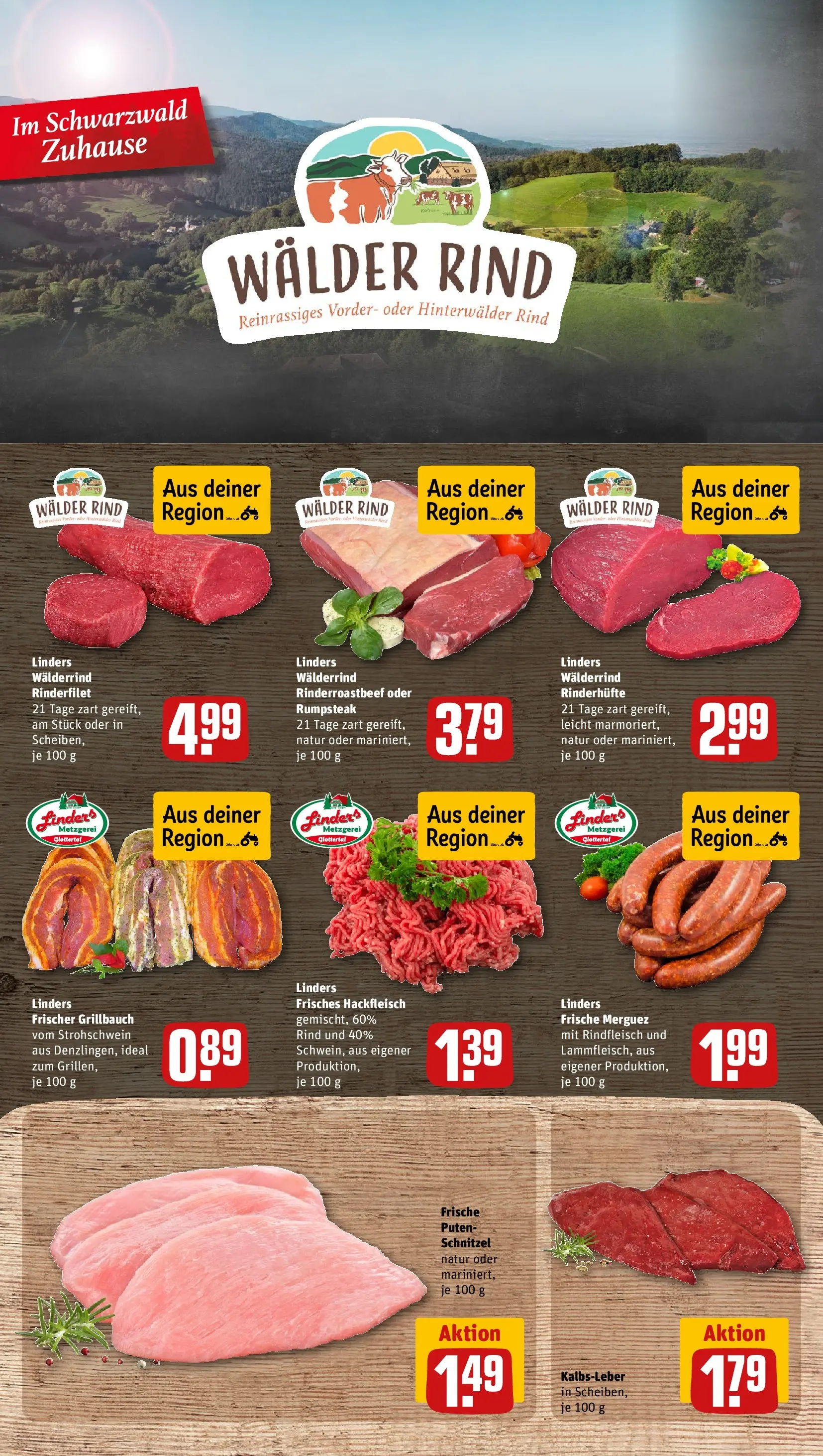 REWE Prospekt ab 01.06.2026 zum Blättern » Angebote | Seite: 8 | Produkte: Rumpsteak, Rinderfilet, Rindfleisch, Steak