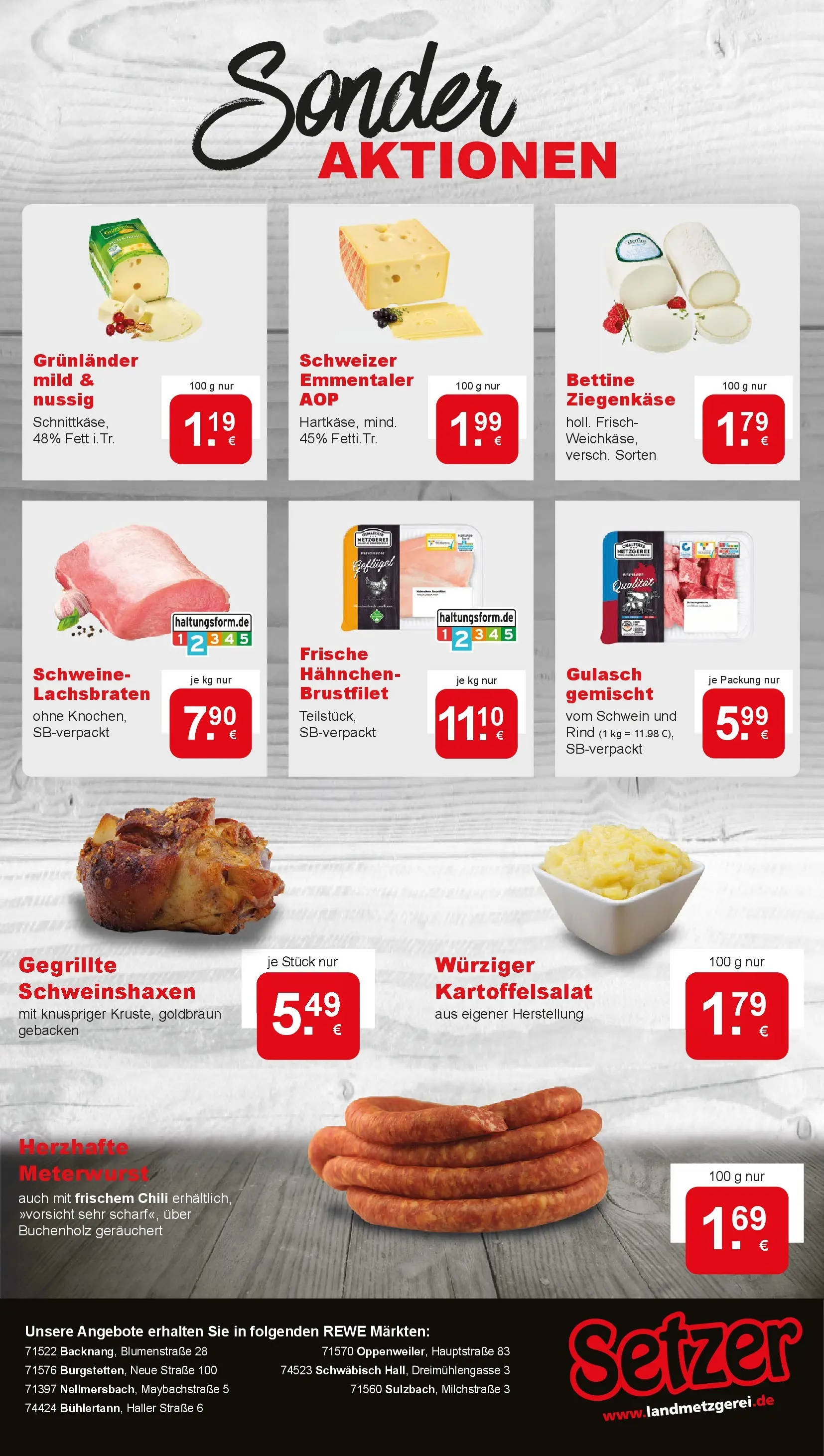 REWE Prospekt ab 01.06.2026 zum Blättern » Angebote | Seite: 9 | Produkte: Hahnchen, Ziegenkäse, Gulasch, Chili