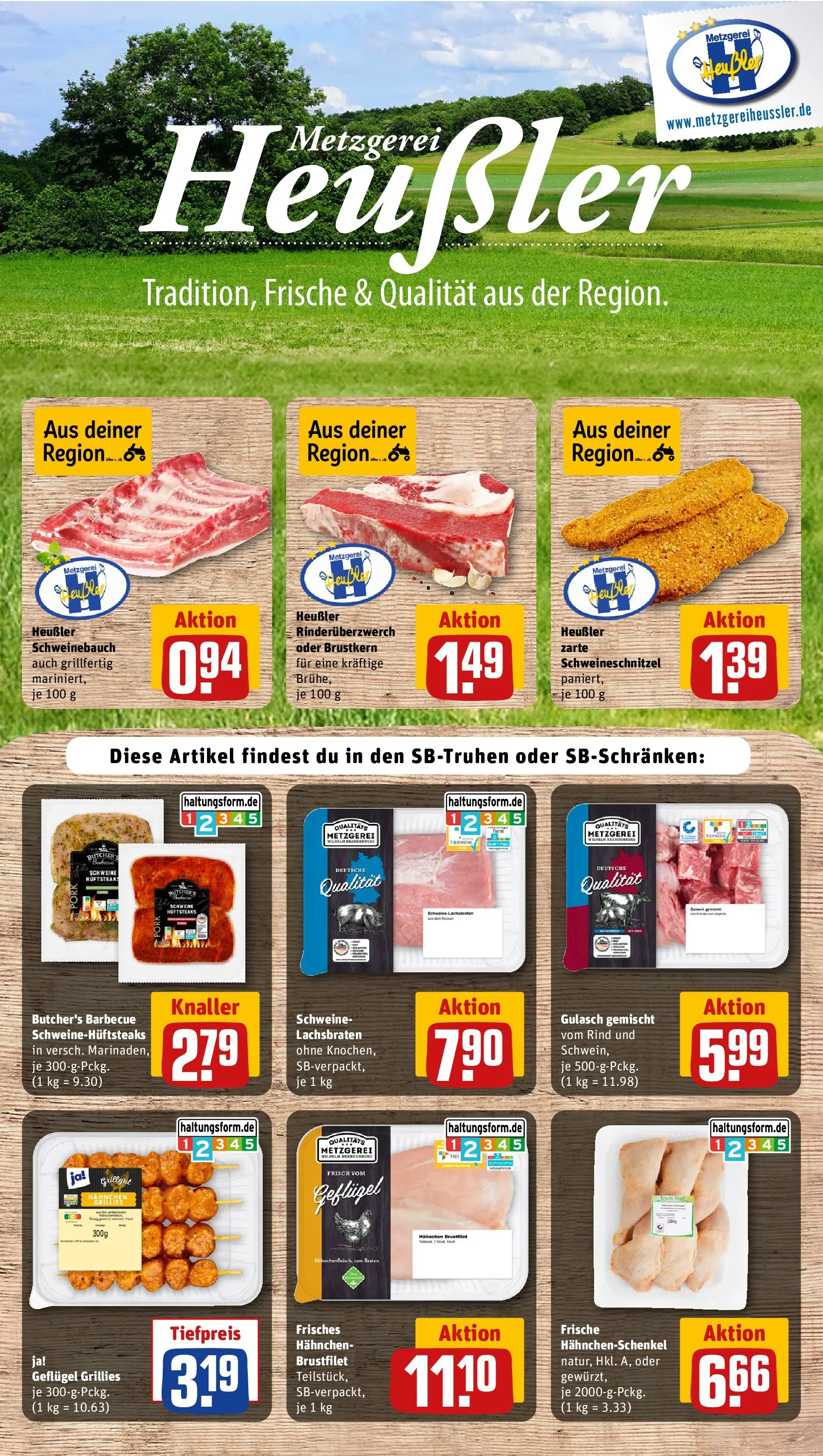 REWE Prospekt ab 01.06.2026 zum Blättern » Angebote | Seite: 8 | Produkte: Hahnchenschenkel, Rum, Schweinebauch, Gulasch