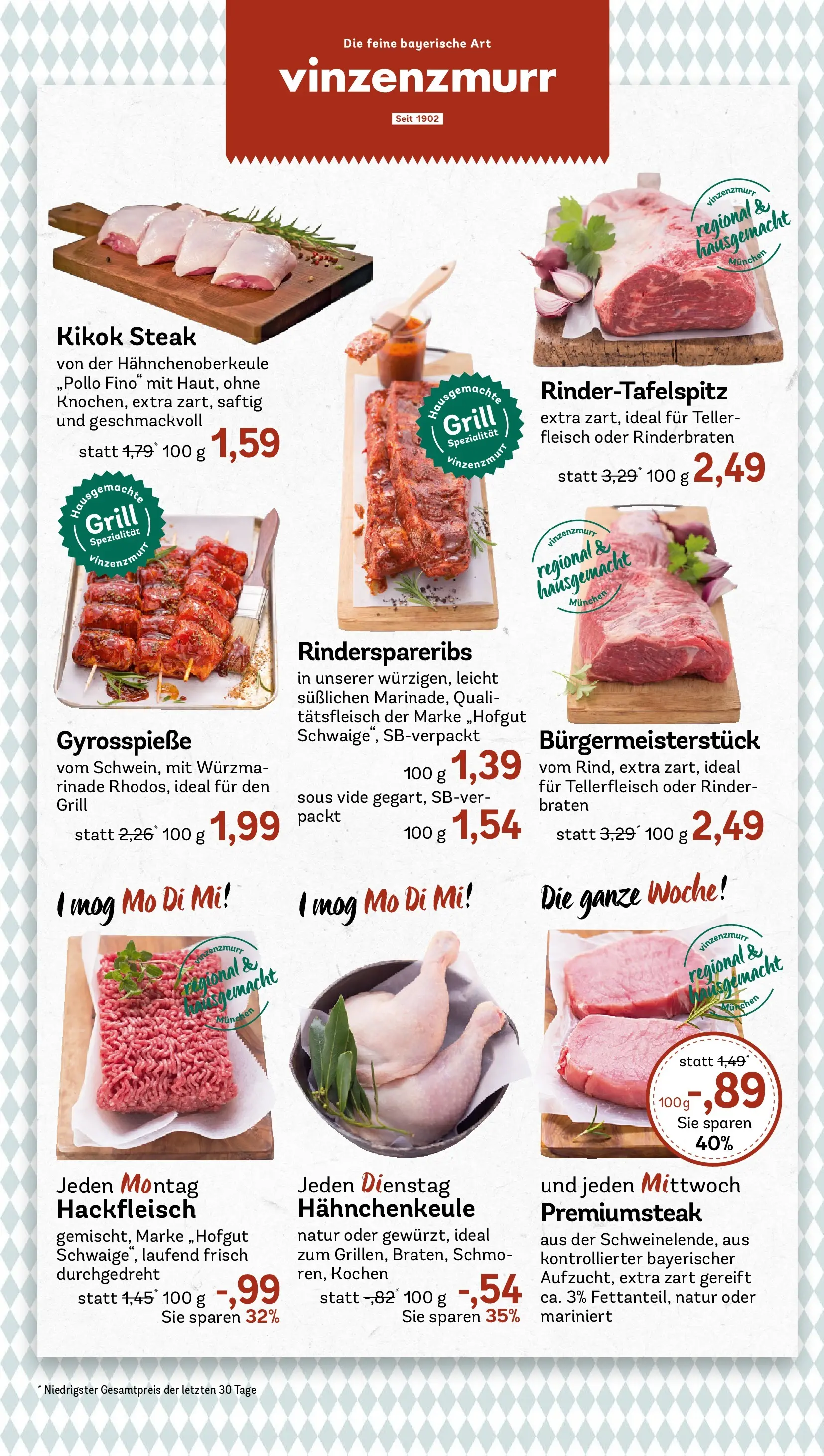 REWE Prospekt ab 01.06.2026 zum Blättern » Angebote | Seite: 6 | Produkte: Rinderbraten, Steak, Fleisch, Hackfleisch