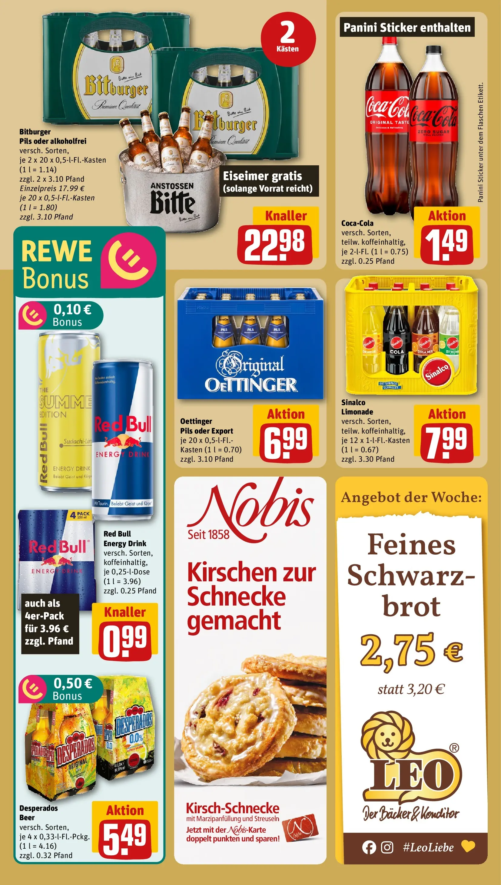 REWE Prospekt ab 01.06.2026 zum Blättern » Angebote | Seite: 18 | Produkte: Red bull, Coca cola, Pils, Limonade