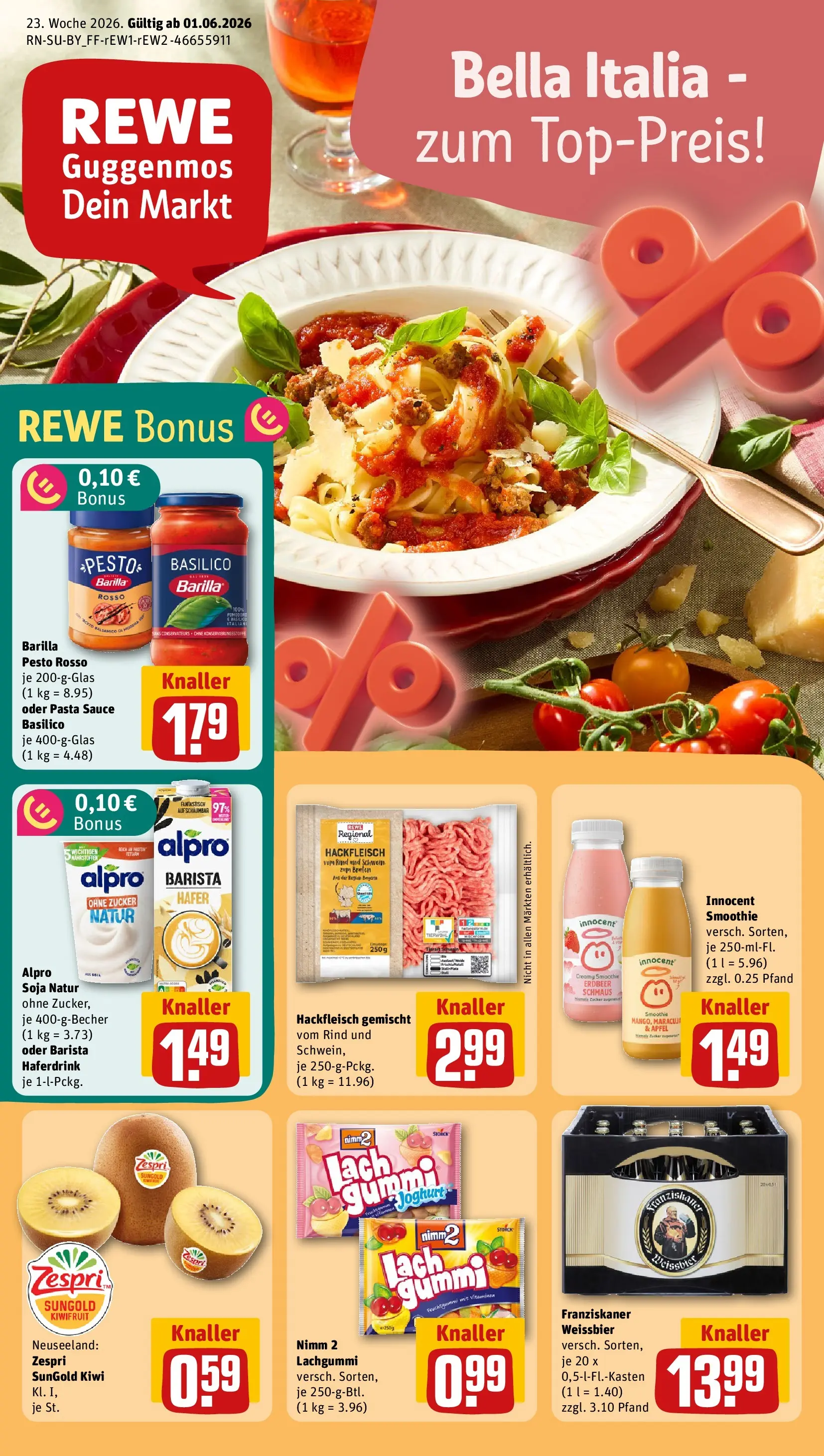 REWE Prospekt ab 31.05.2026 zum Blättern » Angebote | Seite: 1