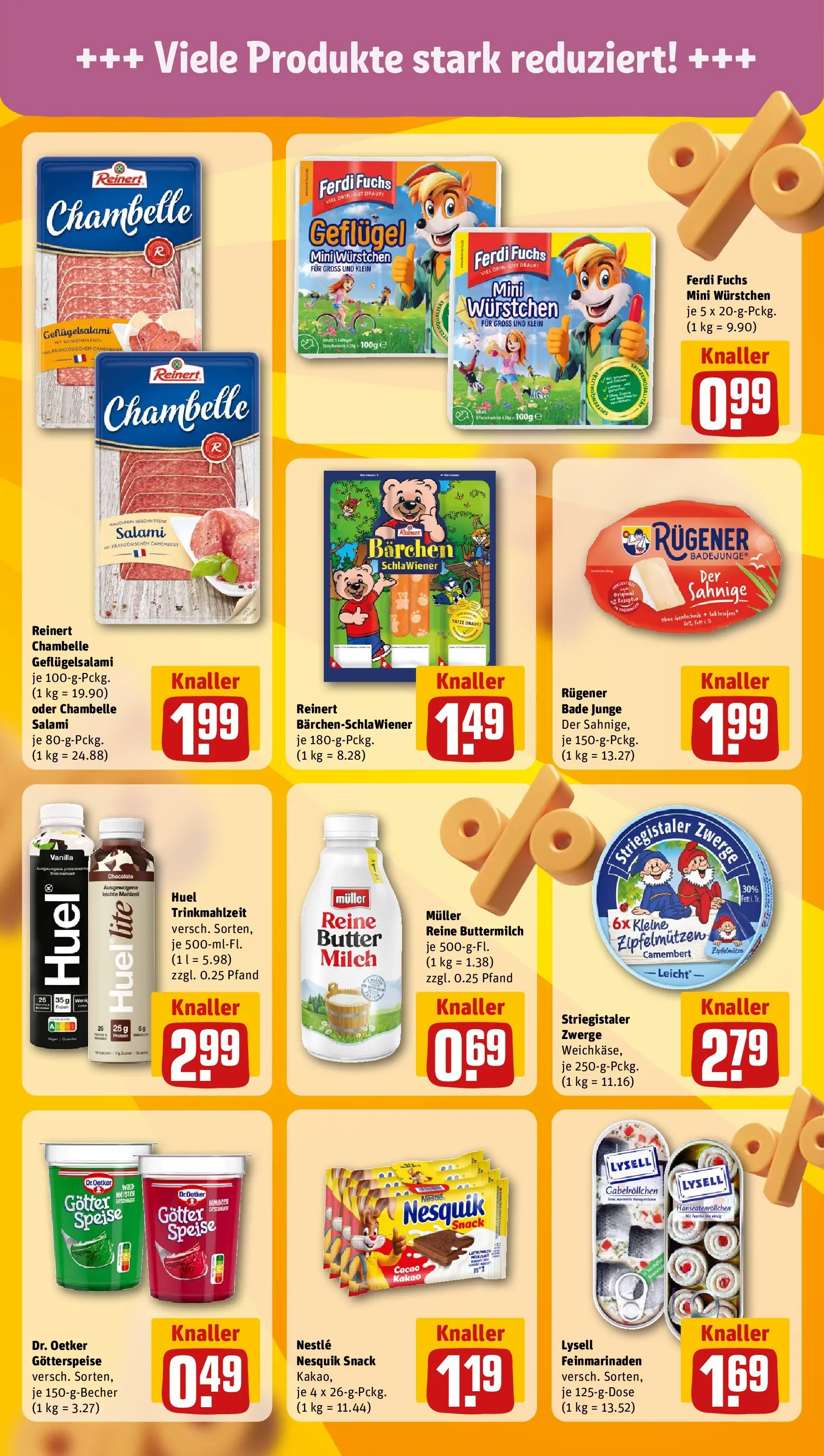 REWE Prospekt ab 31.05.2026 zum Blättern » Angebote | Seite: 13 | Produkte: Buttermilch, Butter, Paprika, Salami