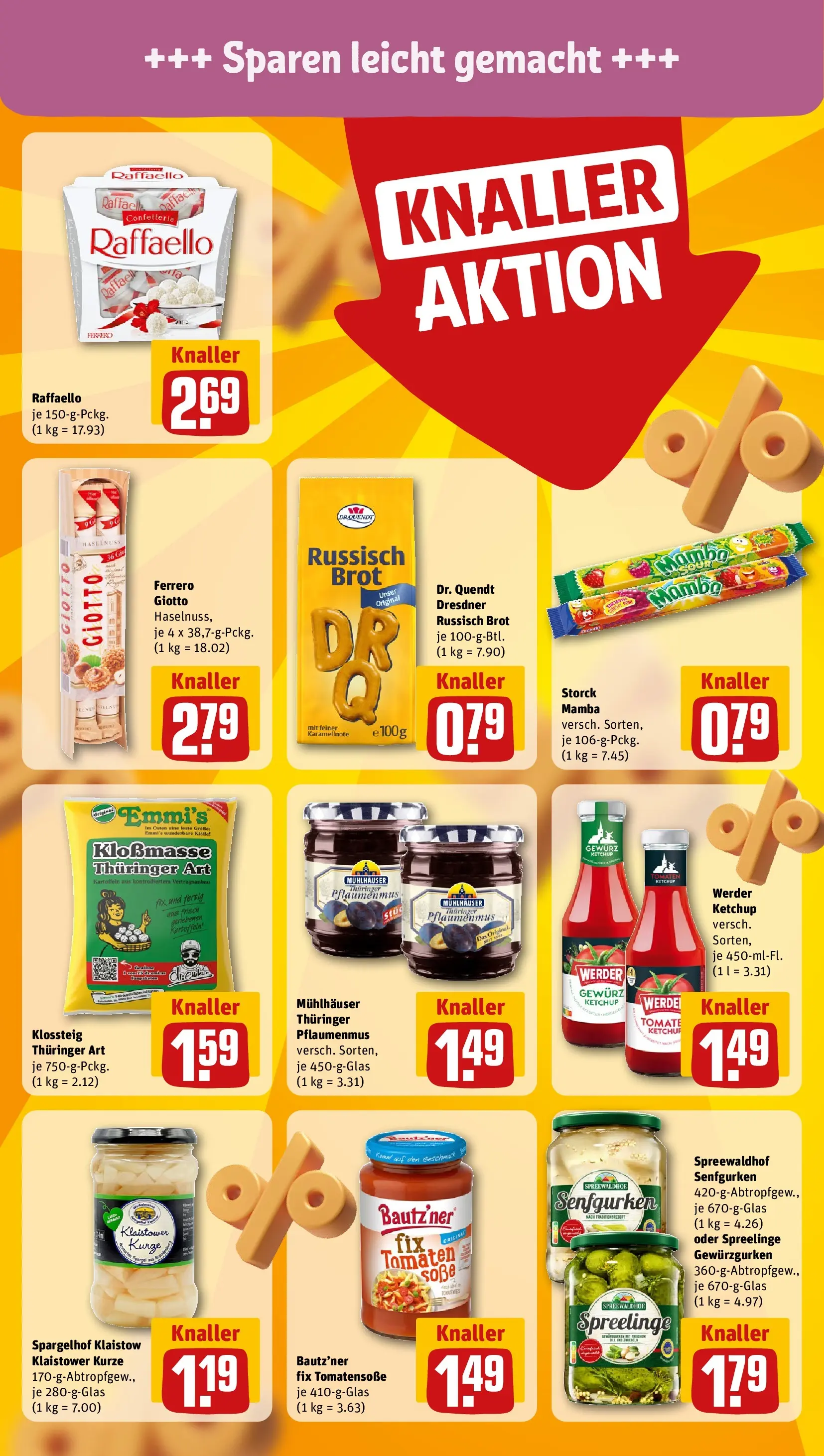 REWE Prospekt ab 31.05.2026 zum Blättern » Angebote | Seite: 14 | Produkte: Raffaello, Tomaten, Kartoffeln, Brot