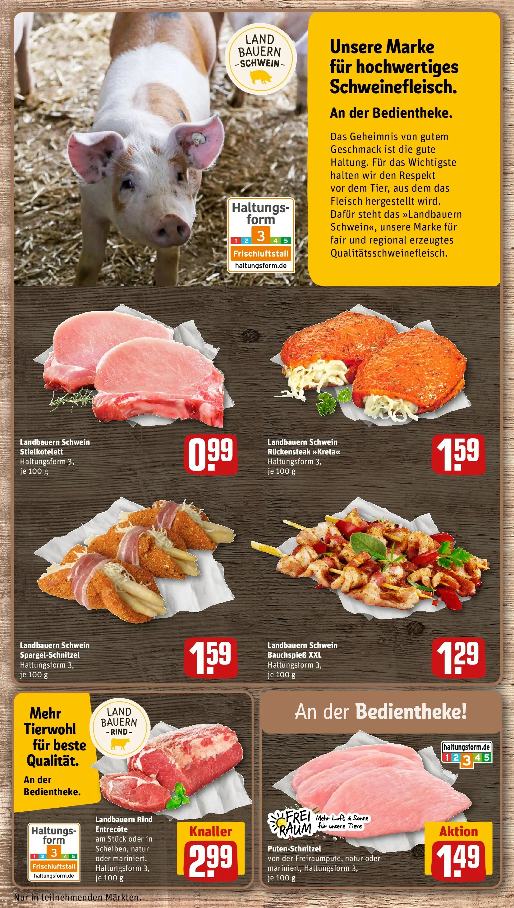 REWE Prospekt ab 01.06.2026 zum Blättern » Angebote | Seite: 10 | Produkte: Entrecote, Putenschnitzel, Fleisch