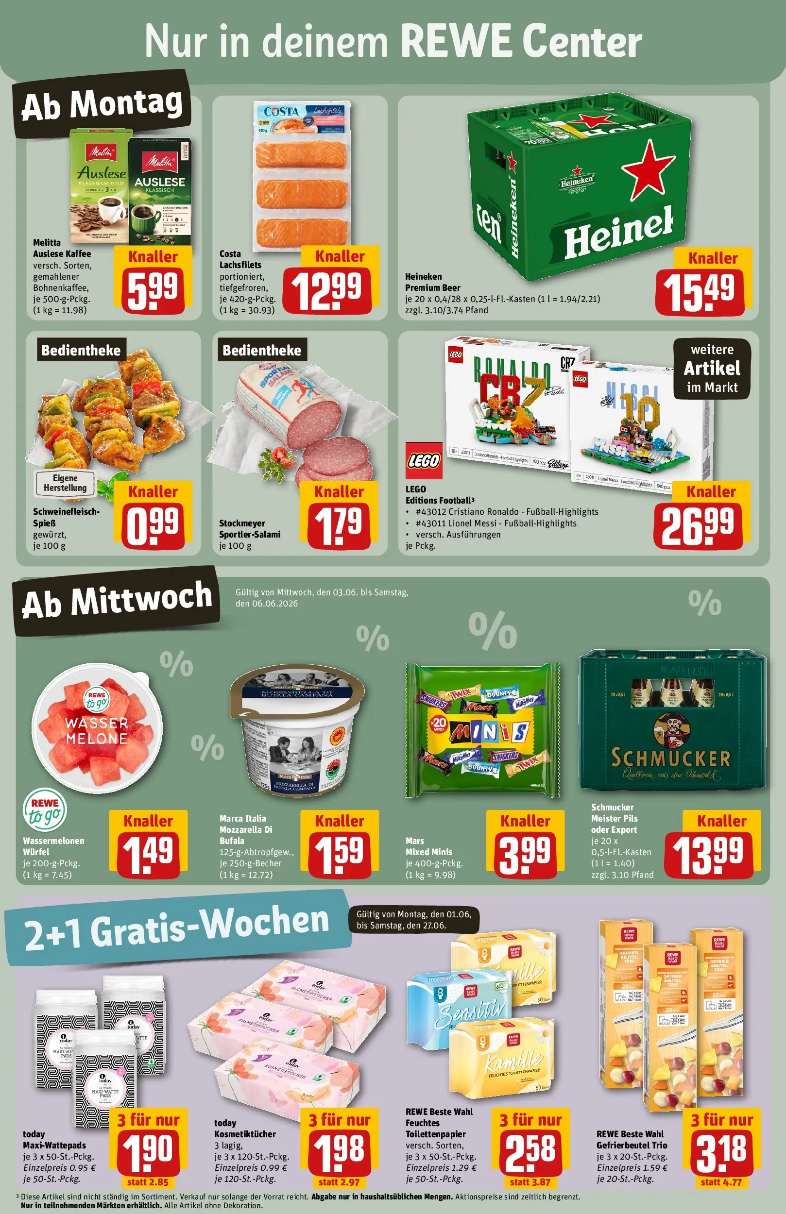 REWE Prospekt ab 01.06.2026 zum Blättern » Angebote | Seite: 5 | Produkte: Melitta, Pils, Twix, Feuchtes Toilettenpapier