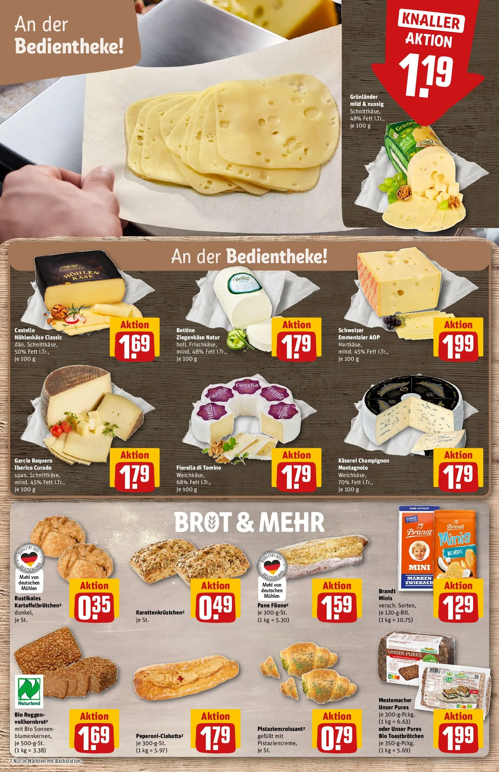 REWE Prospekt ab 01.06.2026 zum Blättern » Angebote | Seite: 11 | Produkte: Mehl, Pane, Croissant, Brot