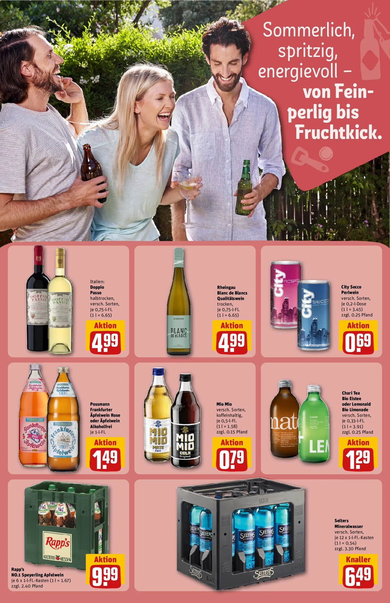 REWE Prospekt ab 01.06.2026 zum Blättern » Angebote | Seite: 23 | Produkte: Cola, Limonade, Mineralwasser, Limette