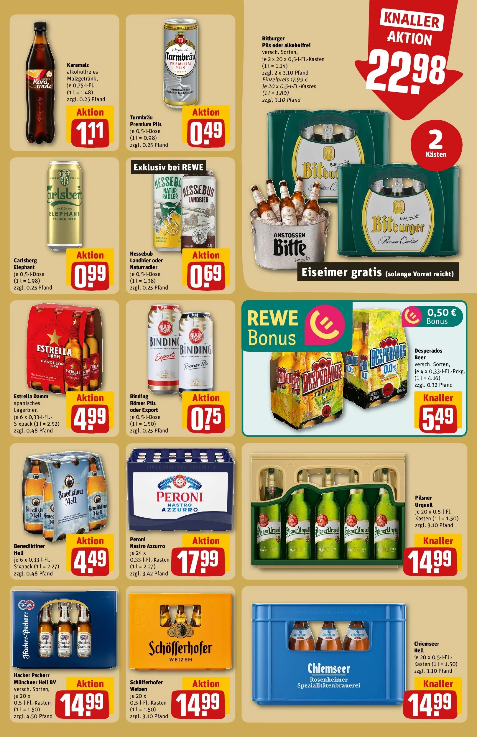 REWE Prospekt ab 01.06.2026 zum Blättern » Angebote | Seite: 25 | Produkte: Bitburger, Carlsberg, Pils, Pilsner urquell