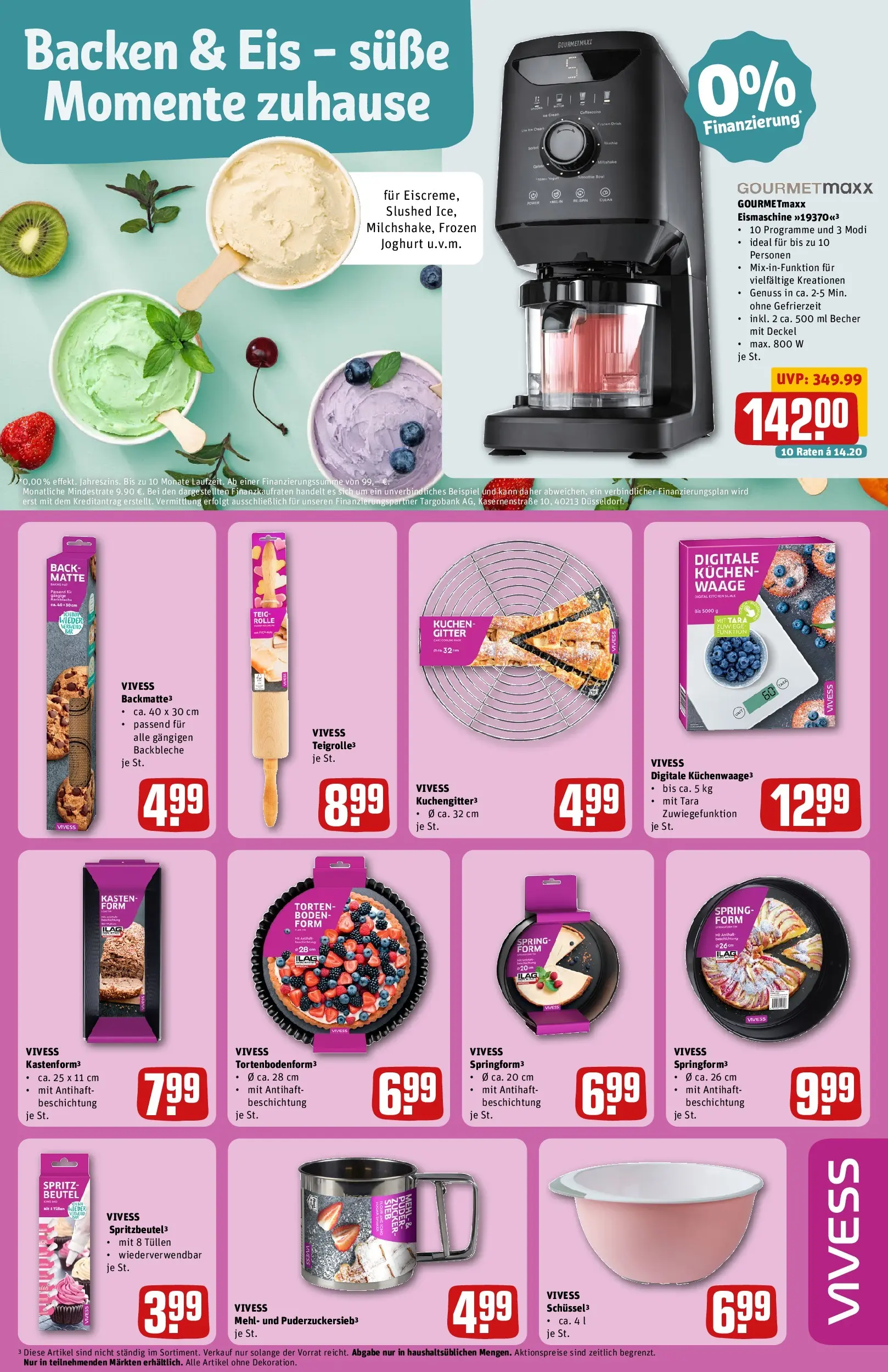 REWE Prospekt ab 01.06.2026 zum Blättern » Angebote | Seite: 33 | Produkte: Mehl, Joghurt, Zucker, Kuchen