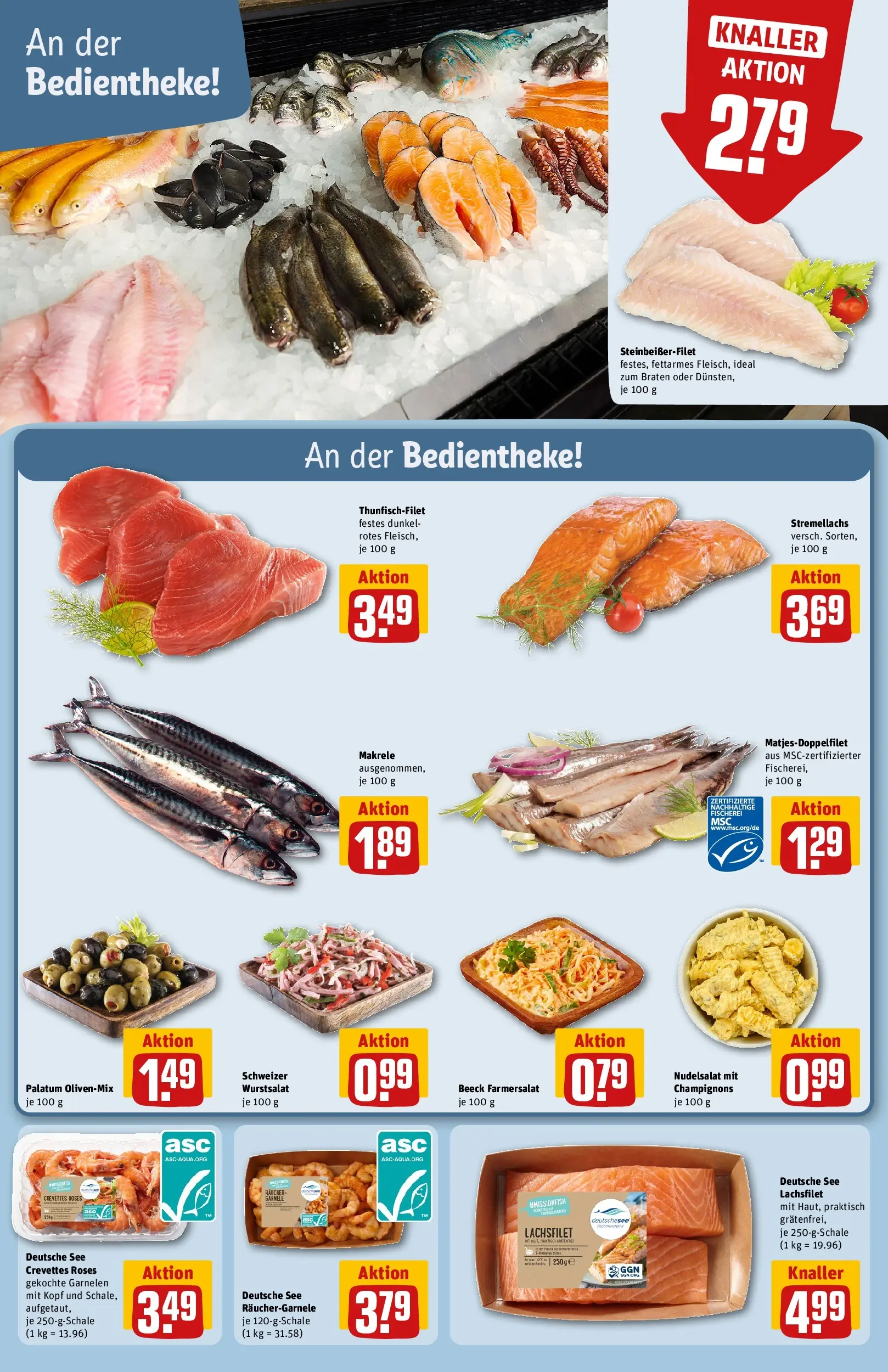 REWE Prospekt ab 01.06.2026 zum Blättern » Angebote | Seite: 12 | Produkte: Garnelen, Champignons, Pasta