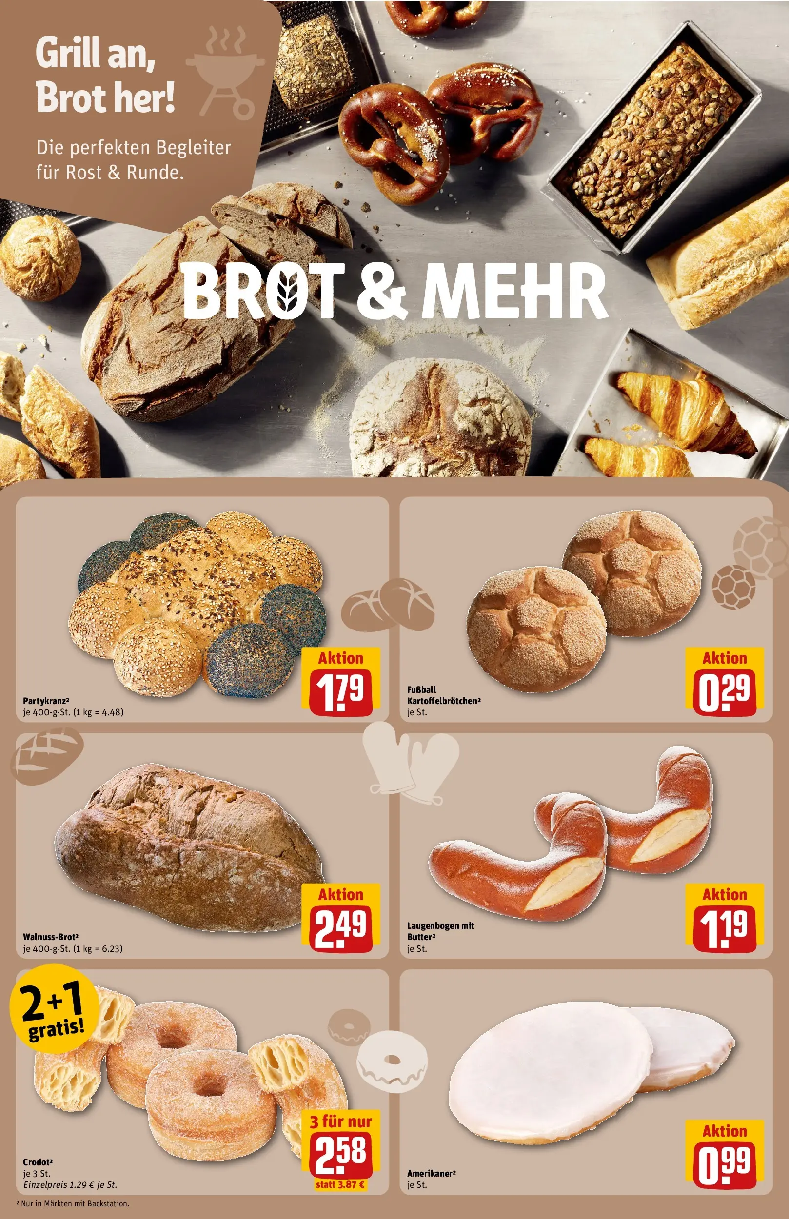 REWE Prospekt ab 01.06.2026 zum Blättern » Angebote | Seite: 10 | Produkte: Grill, Fußball, Brot