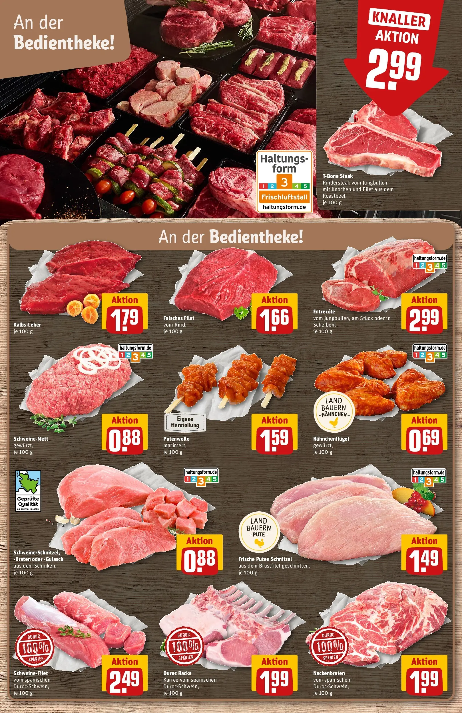REWE Prospekt ab 01.06.2026 zum Blättern » Angebote | Seite: 7 | Produkte: Pute, Hahnchen, Entrecote, Schnitzel