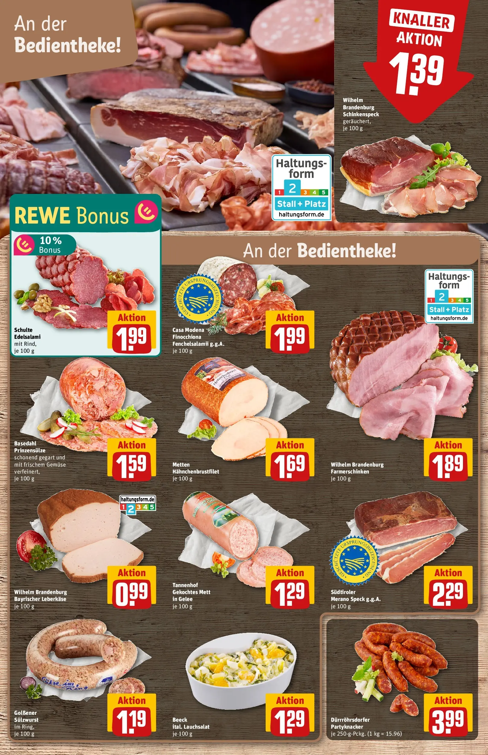 REWE Prospekt ab 01.06.2026 zum Blättern » Angebote | Seite: 8 | Produkte: Gemüse, Salami, Leberkase