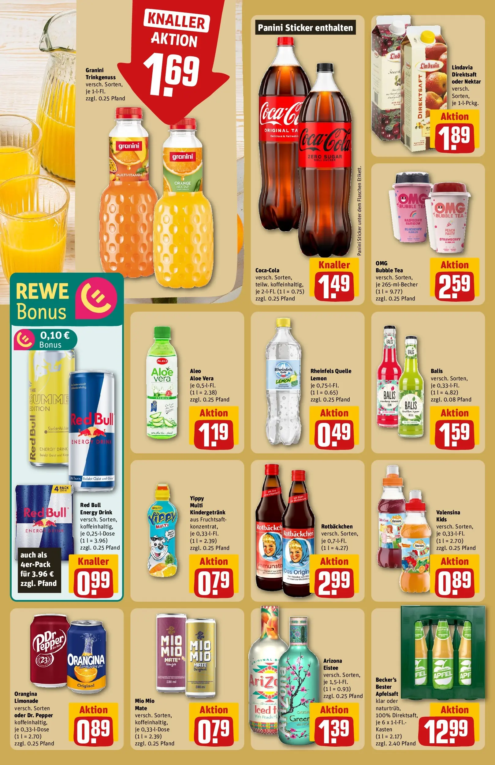 REWE Prospekt ab 01.06.2026 zum Blättern » Angebote | Seite: 20 | Produkte: Limonade, Mio mio mate, Valensina, Fruchtsaft