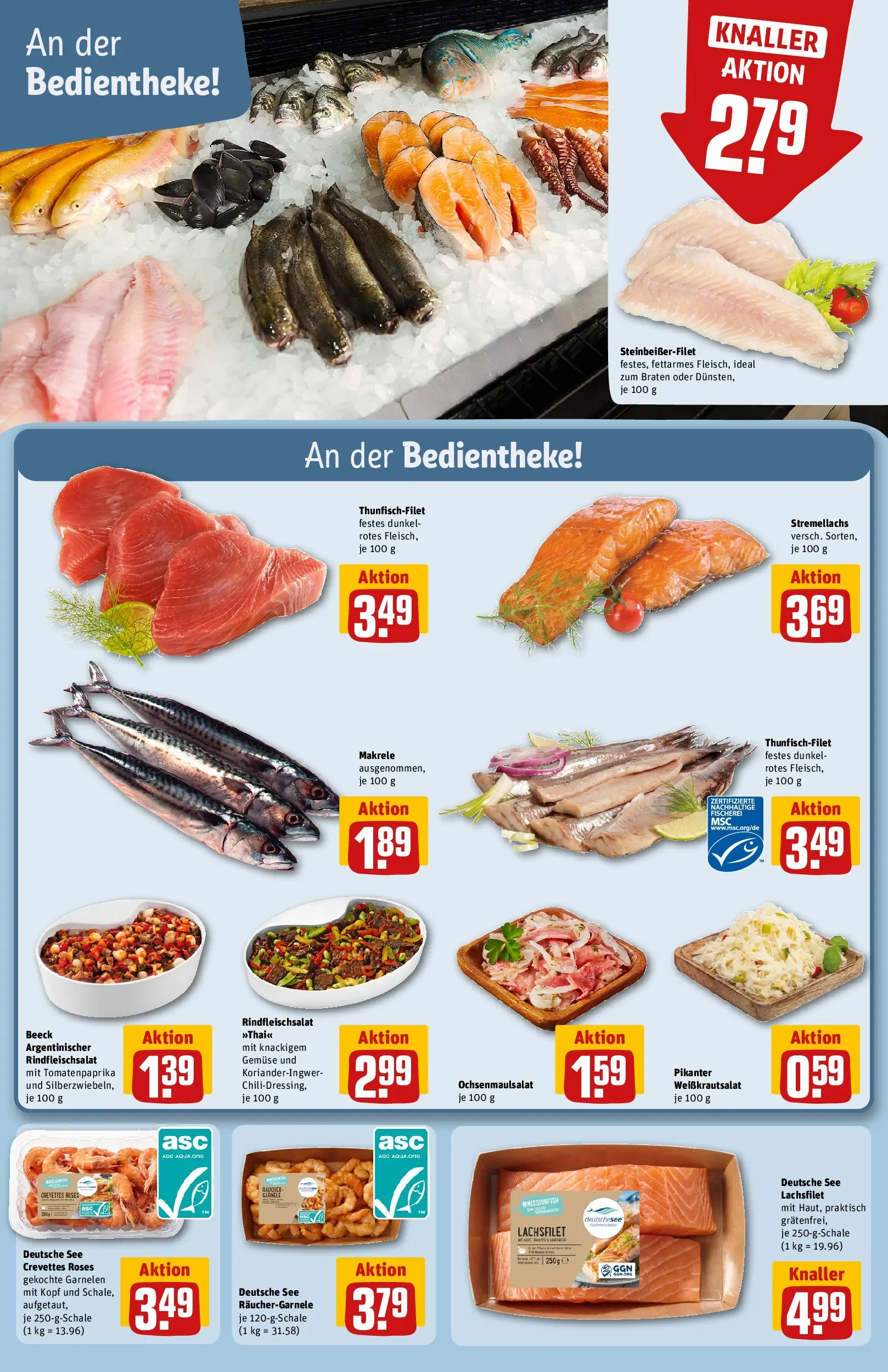 REWE Prospekt ab 01.06.2026 zum Blättern » Angebote | Seite: 10 | Produkte: Garnelen, Gemüse