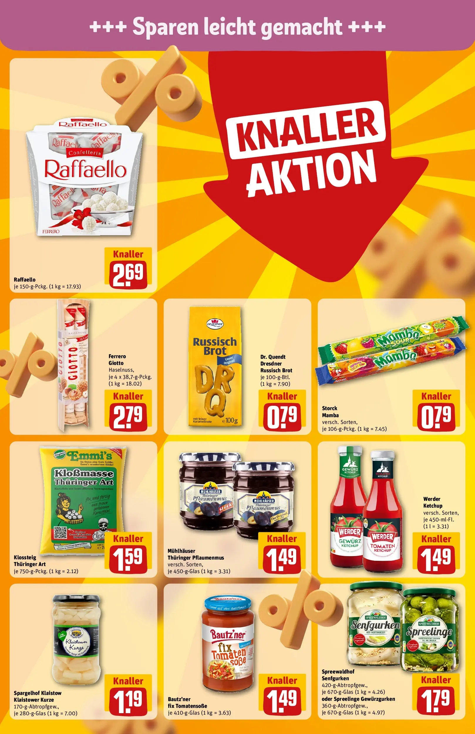 REWE Prospekt ab 01.06.2026 zum Blättern » Angebote | Seite: 18 | Produkte: Raffaello, Tomaten, Brot, Ketchup