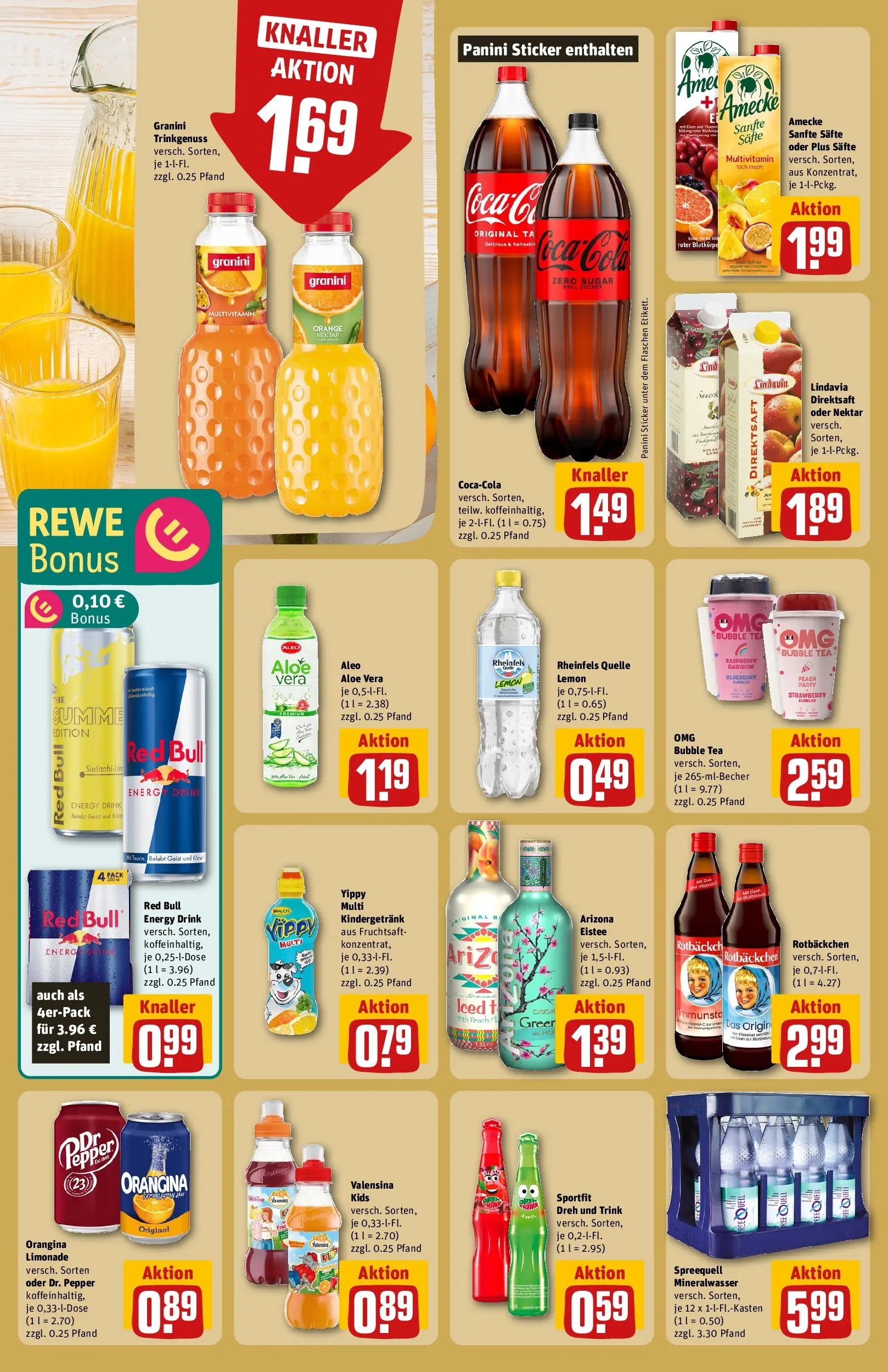REWE Prospekt ab 01.06.2026 zum Blättern » Angebote | Seite: 22 | Produkte: Coca cola, Valensina, Granini, Fruchtsaft