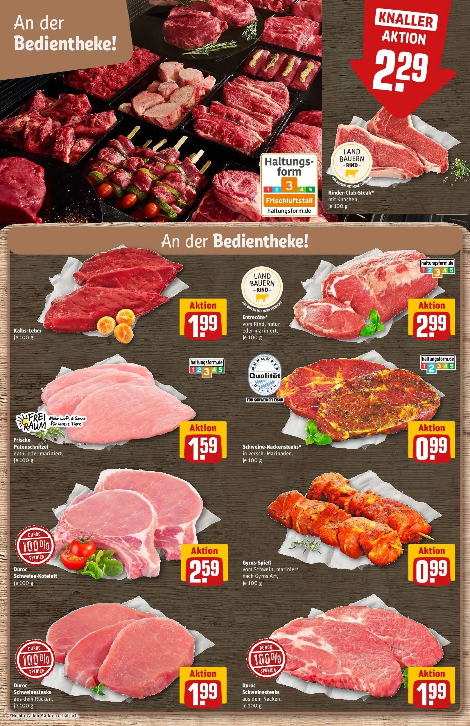 REWE Prospekt ab 01.06.2026 zum Blättern » Angebote | Seite: 7 | Produkte: Entrecote, Kalbsleber, Gyros, Steak