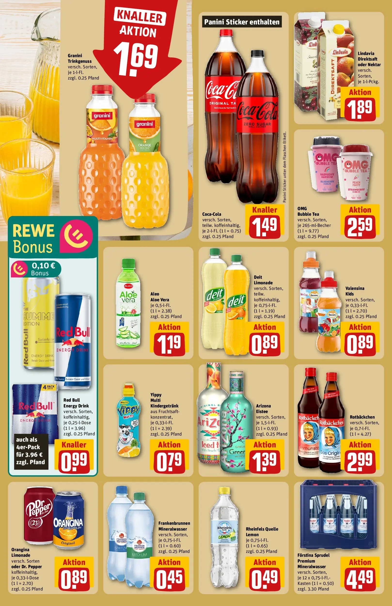 REWE Prospekt ab 01.06.2026 zum Blättern » Angebote | Seite: 24 | Produkte: Energy, Mineralwasser, Granini, Rheinfels quelle