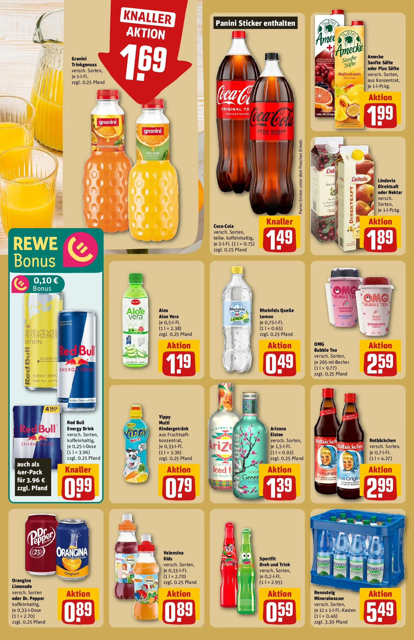 REWE Prospekt ab 01.06.2026 zum Blättern » Angebote | Seite: 22 | Produkte: Spiel, Mineralwasser, Granini, Fruchtsaft