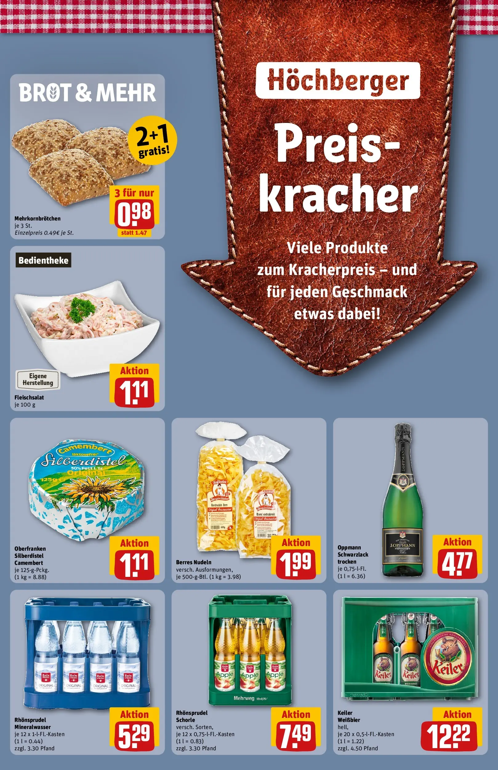 REWE Prospekt ab 01.06.2026 zum Blättern » Angebote | Seite: 39 | Produkte: Mineralwasser, Apple, Pasta, Rhonsprudel