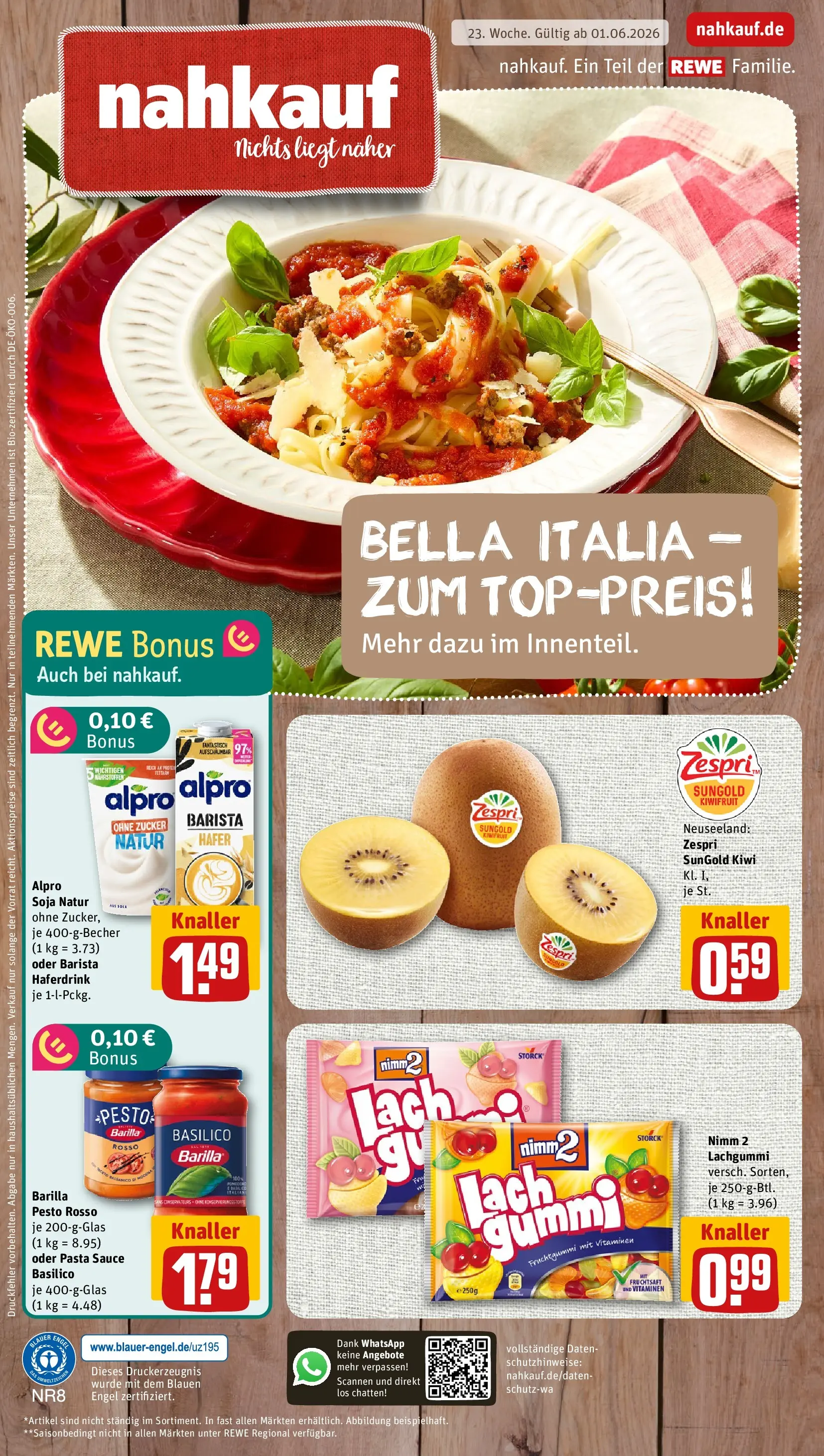 REWE Prospekt ab 31.05.2026 zum Blättern » Angebote | Seite: 1