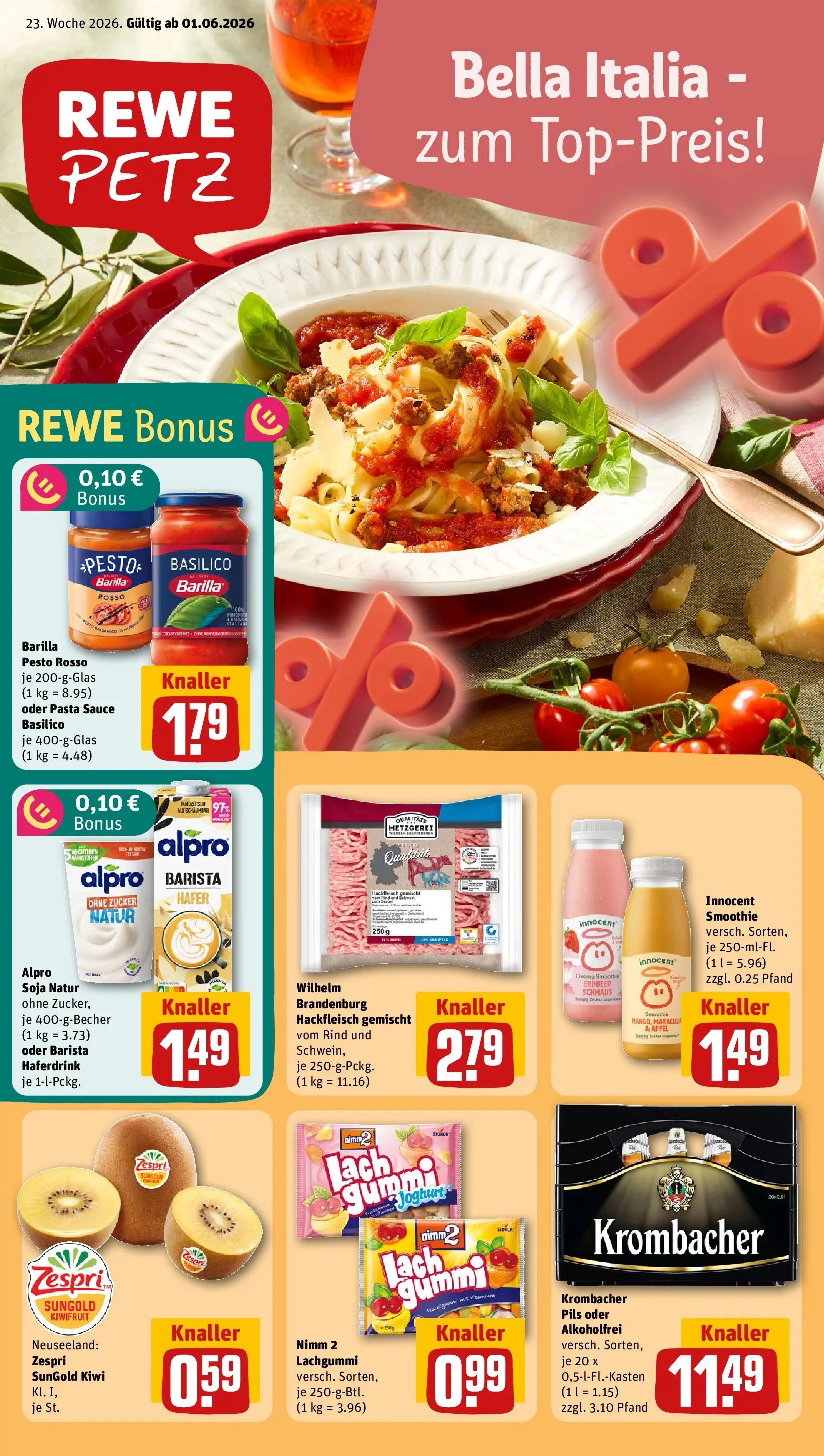 REWE Prospekt ab 01.06.2026 zum Blättern » Angebote | Seite: 1